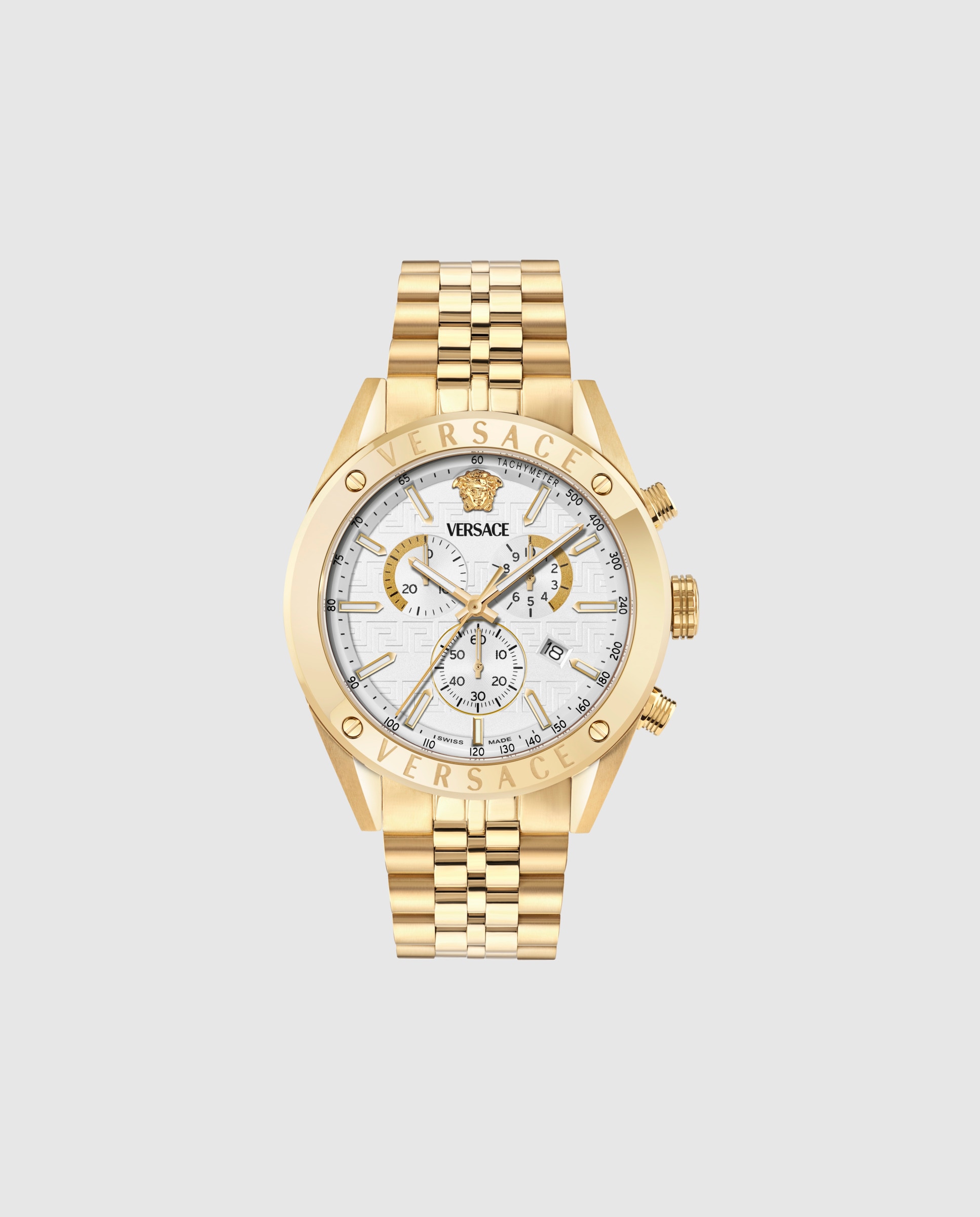 Imagem 0 de Relógio Athletics Chrono Restyling Vekja0725 de Aço e Bracelete Bicolor em Ouro