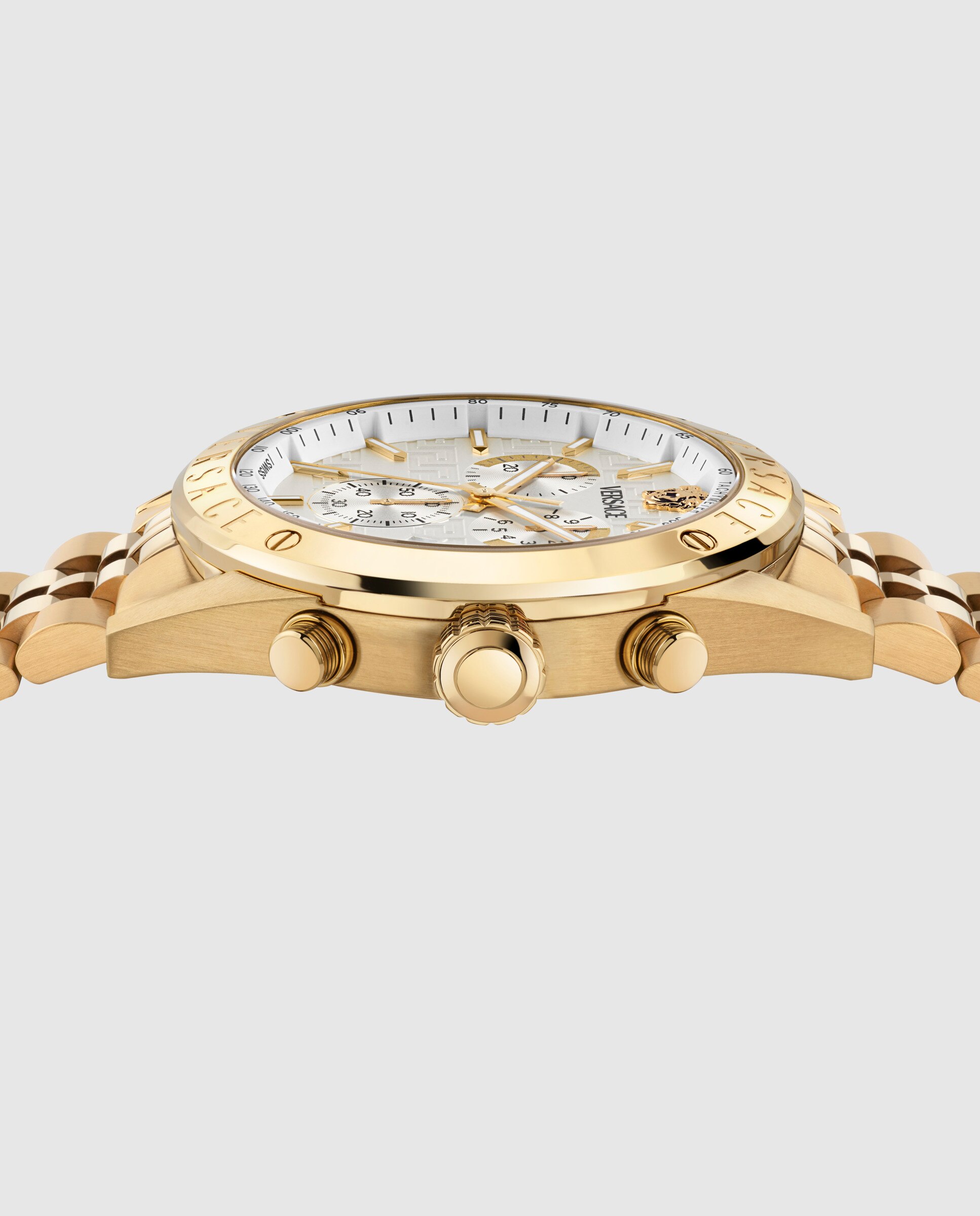 Relógio Athletics Chrono Restyling Vekja0725 de Aço e Bracelete Bicolor em Ouro Prata-2