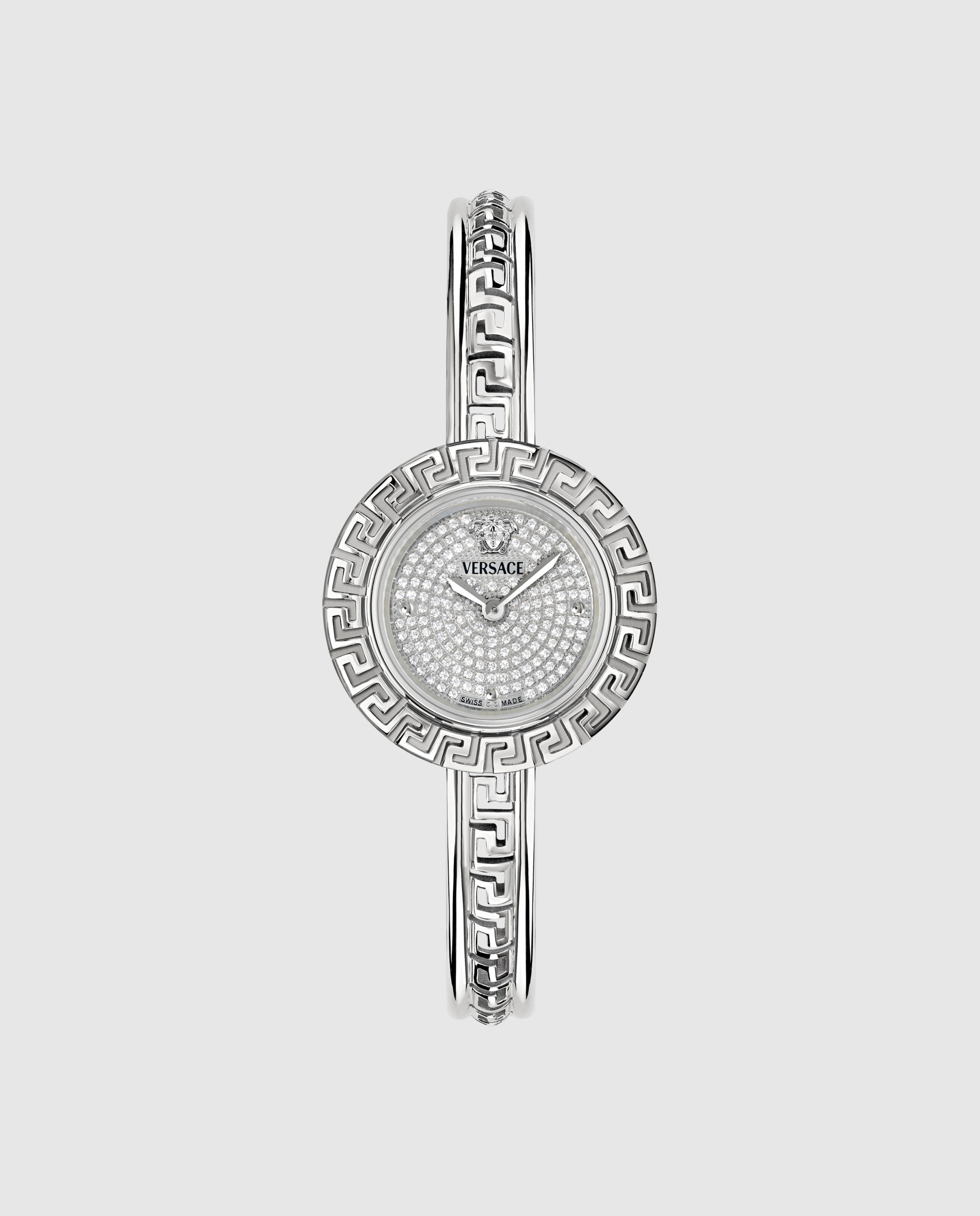 Imagem 0 de Relógio de Mulher Greca Pendant Precious Vekna0125 de Aço e Bracelete Prateada/cinzento