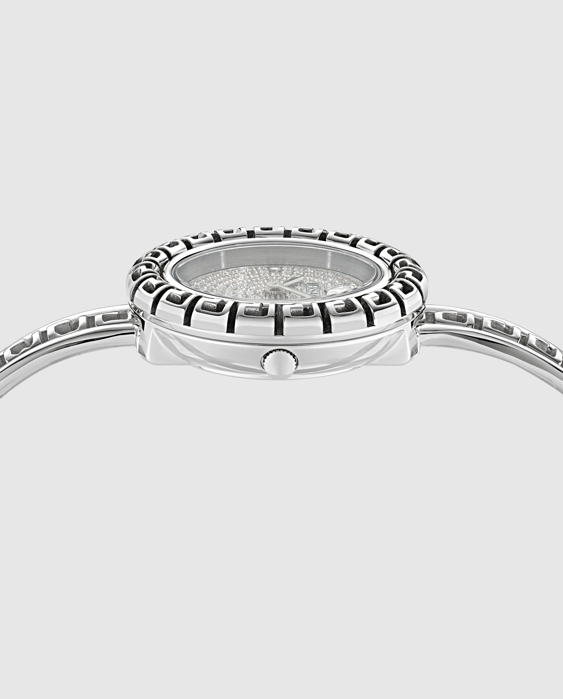 Relógio de Mulher Greca Pendant Precious Vekna0125 de Aço e Bracelete Prateada/cinzento Prata-2