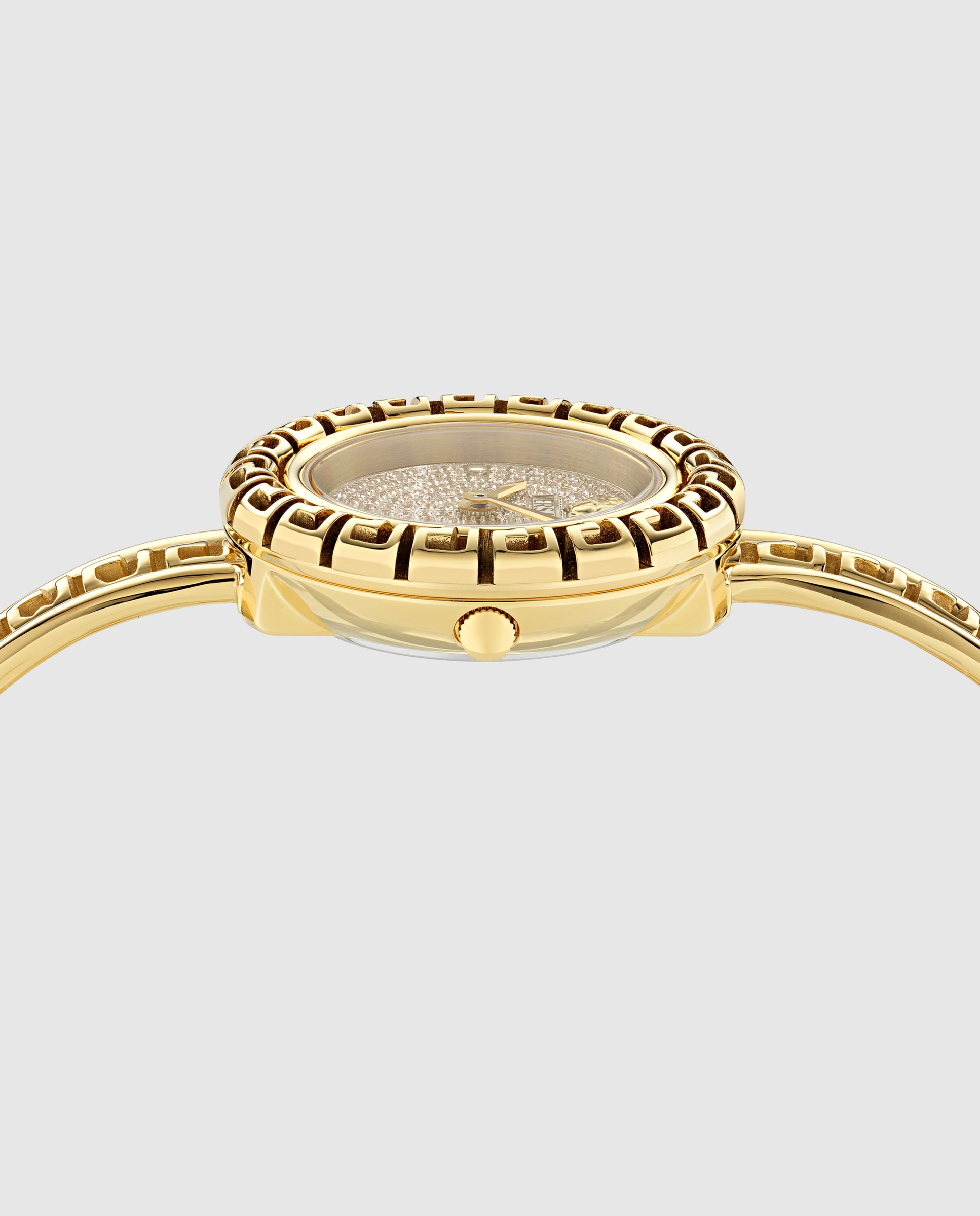 Relógio de Mulher Greca Pendant Precious Vekna0225 de Aço e Correia Dourada Ouro-2
