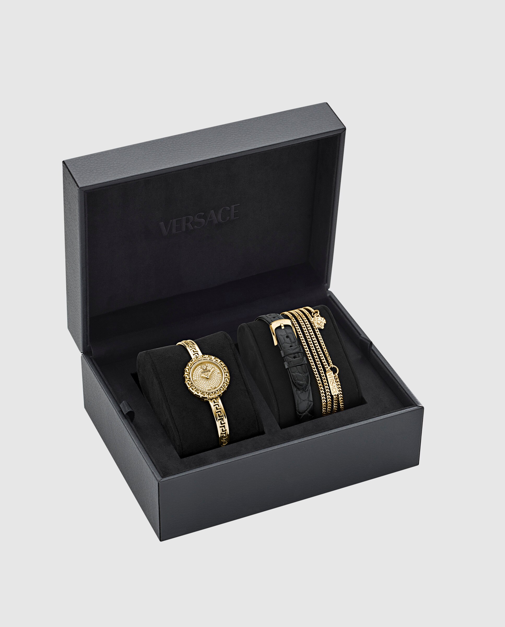Relógio de Mulher Greca Pendant Precious Vekna0225 de Aço e Correia Dourada Ouro-4