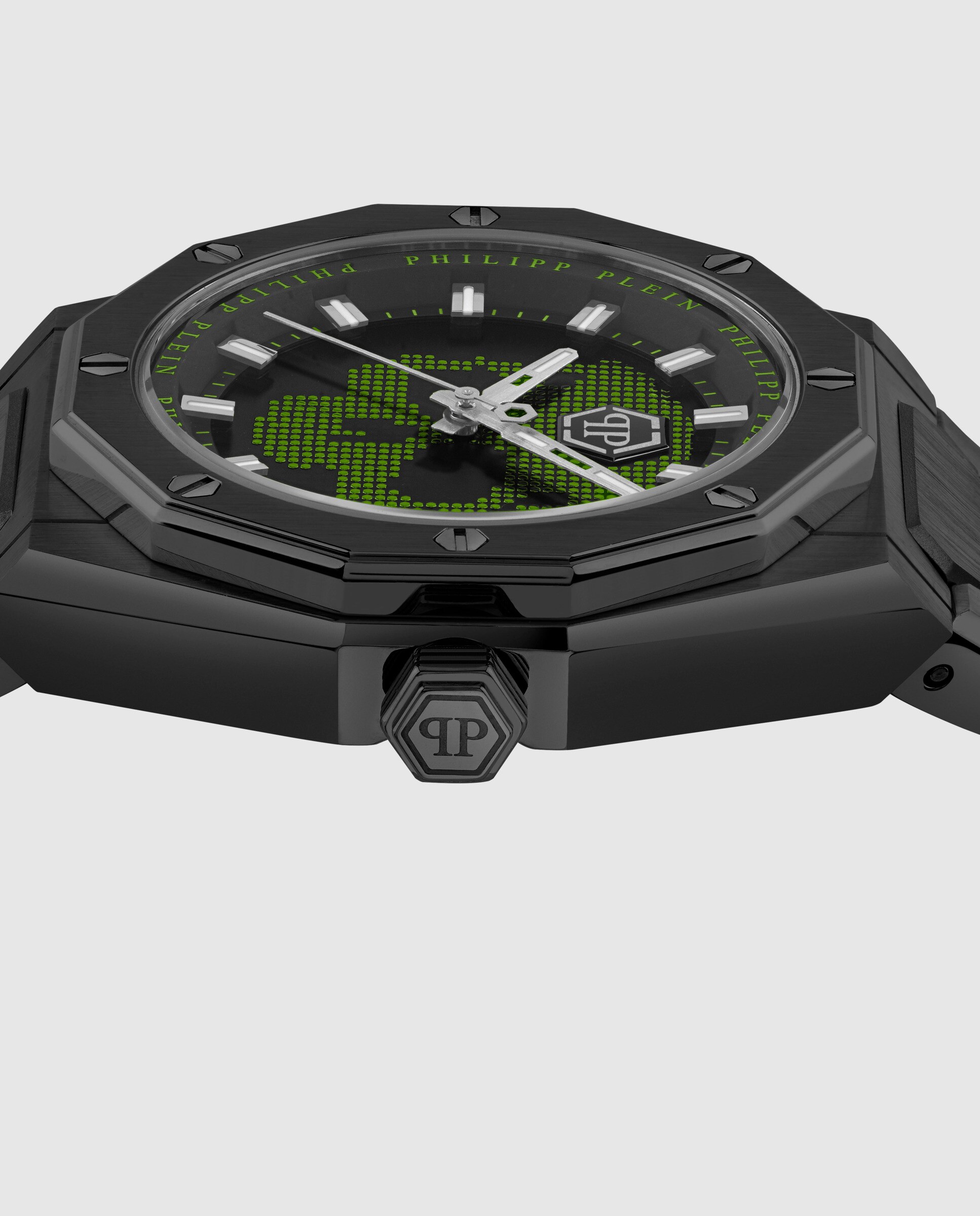 Relógio Plein Deluxe Pwwga0226 de Aço e Bracelete em Preto Preto-2