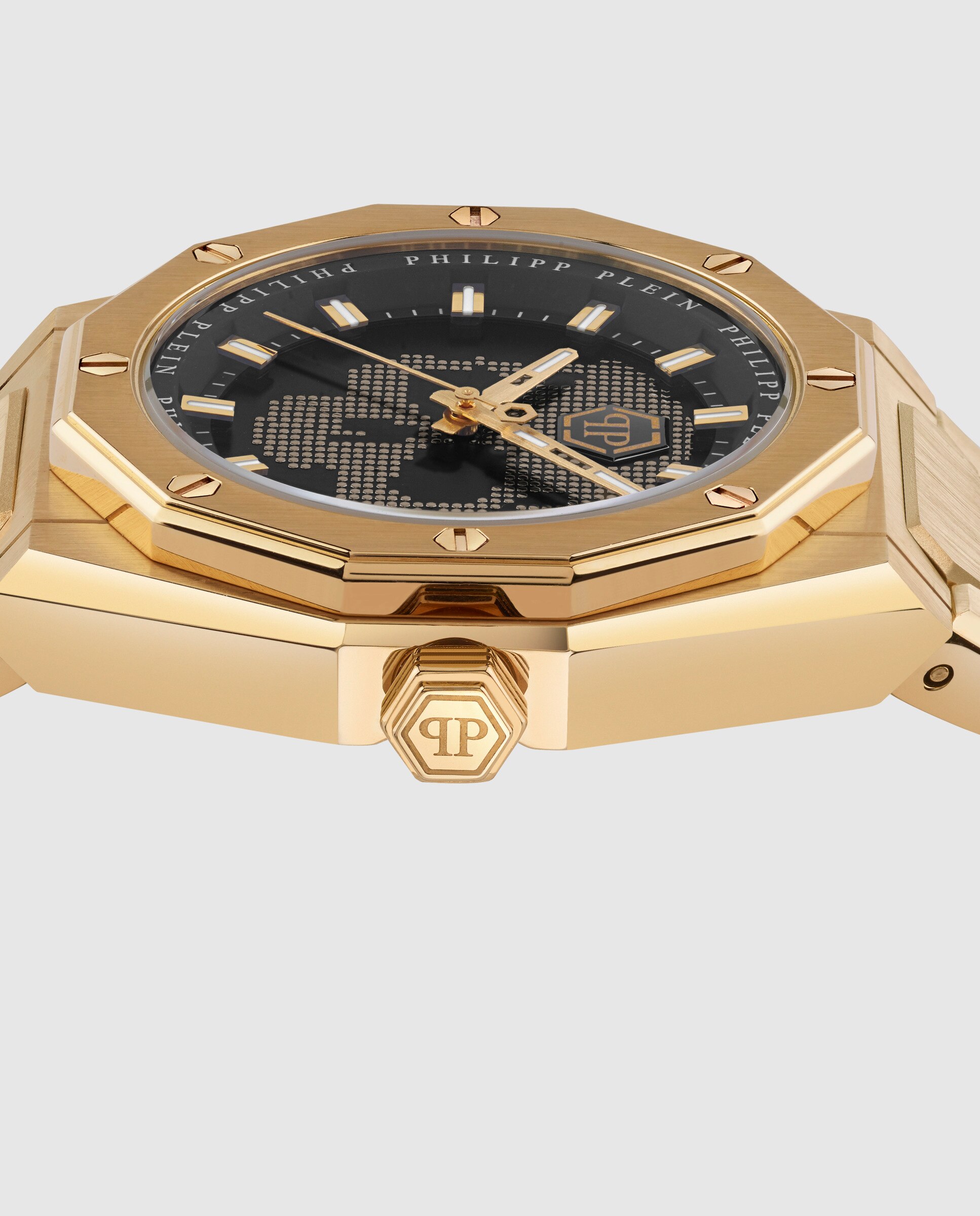 Relógio Plein Deluxe Pwwga0326 de Aço e Bracelete Dourada Ouro-2