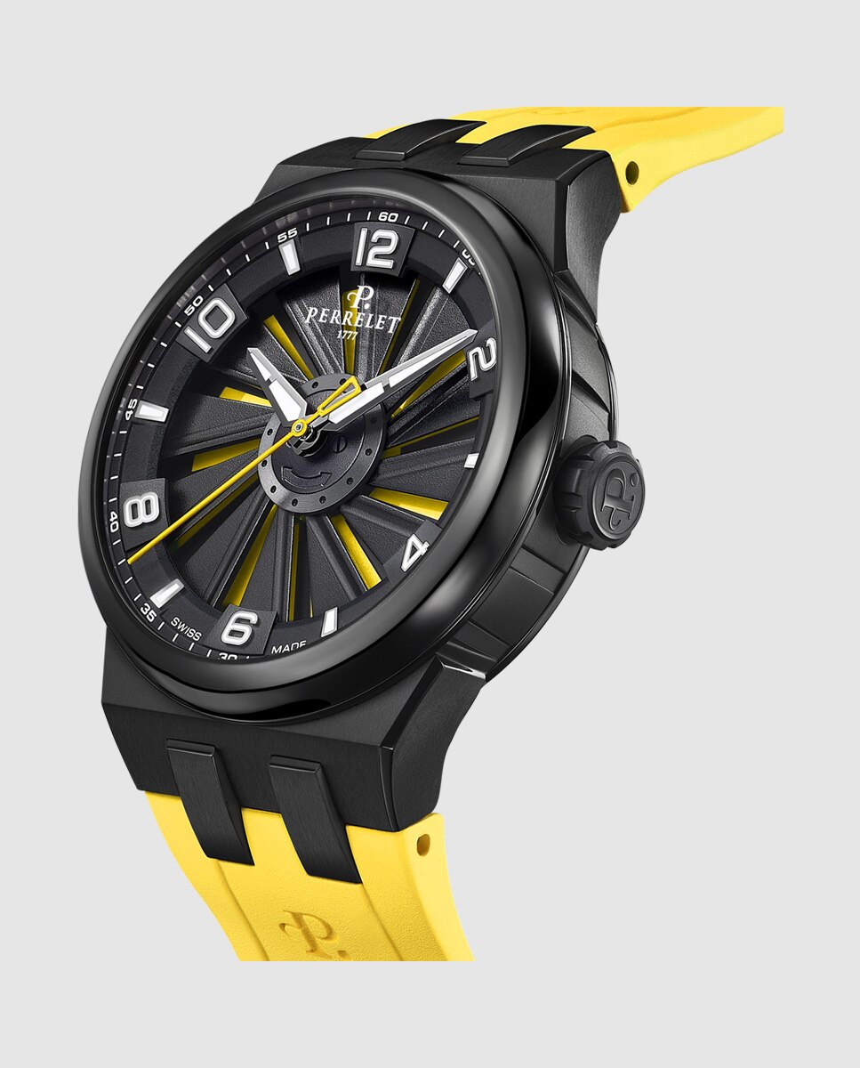Relógio A4067/1 Turbine Titanium de Borracha em Amarelo Amarelo-3