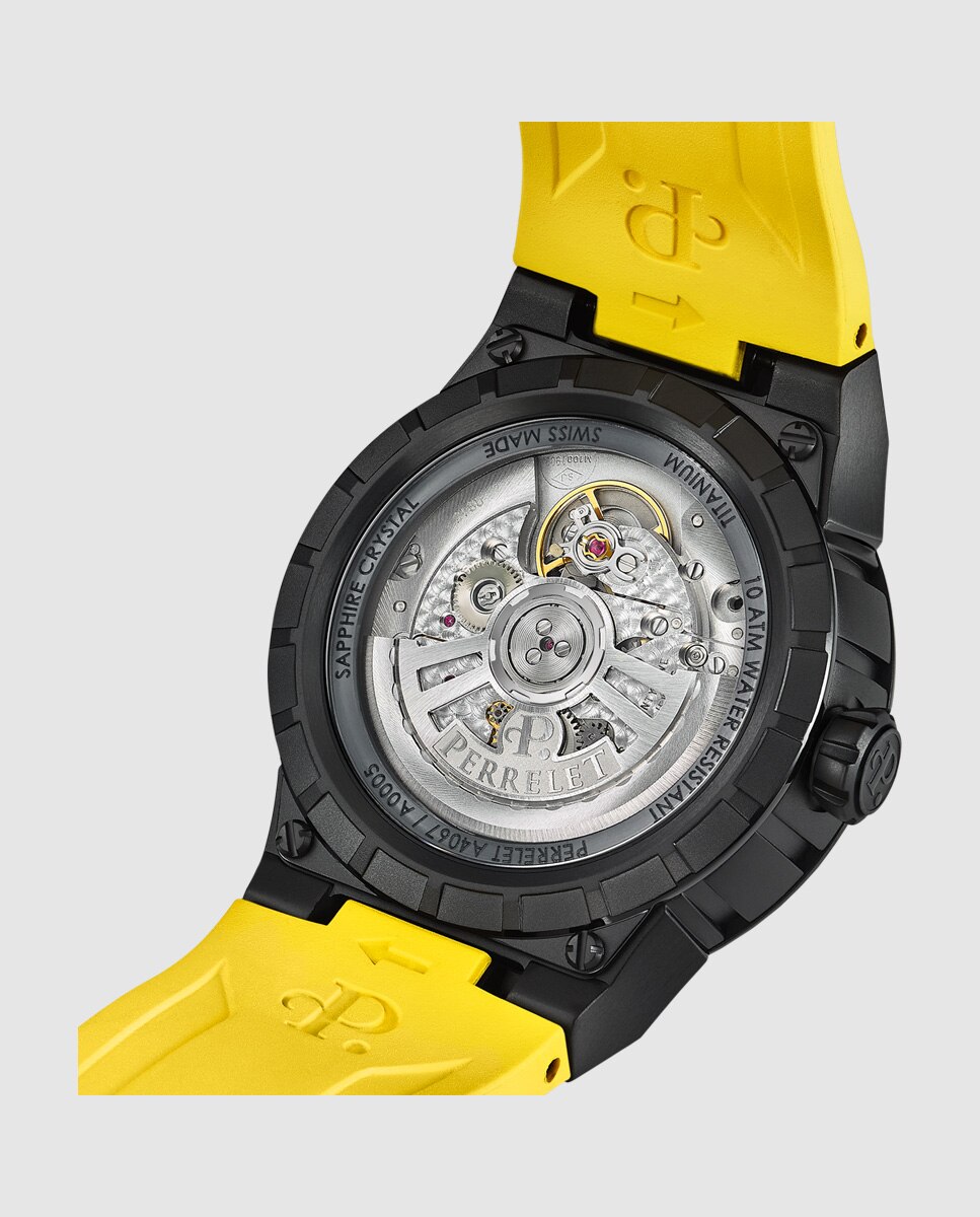 Relógio A4067/1 Turbine Titanium de Borracha em Amarelo Amarelo-4