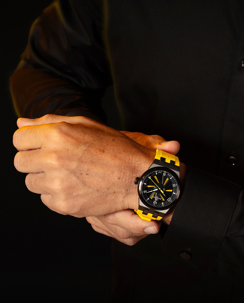 Relógio A4067/1 Turbine Titanium de Borracha em Amarelo Amarelo-6