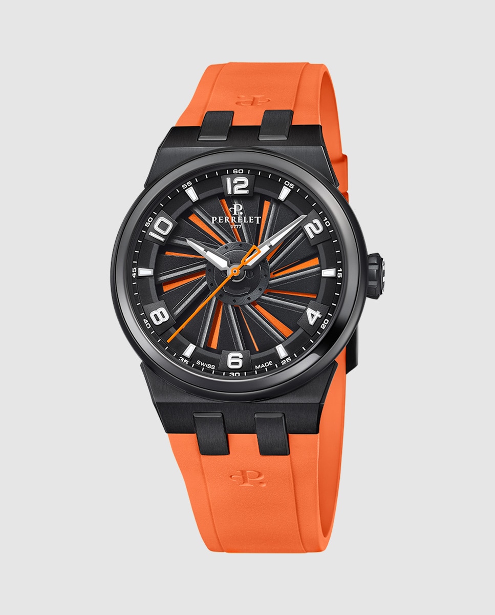 Relógio A4067/3 Turbine Titanium de Borracha Laranja Laranja-1