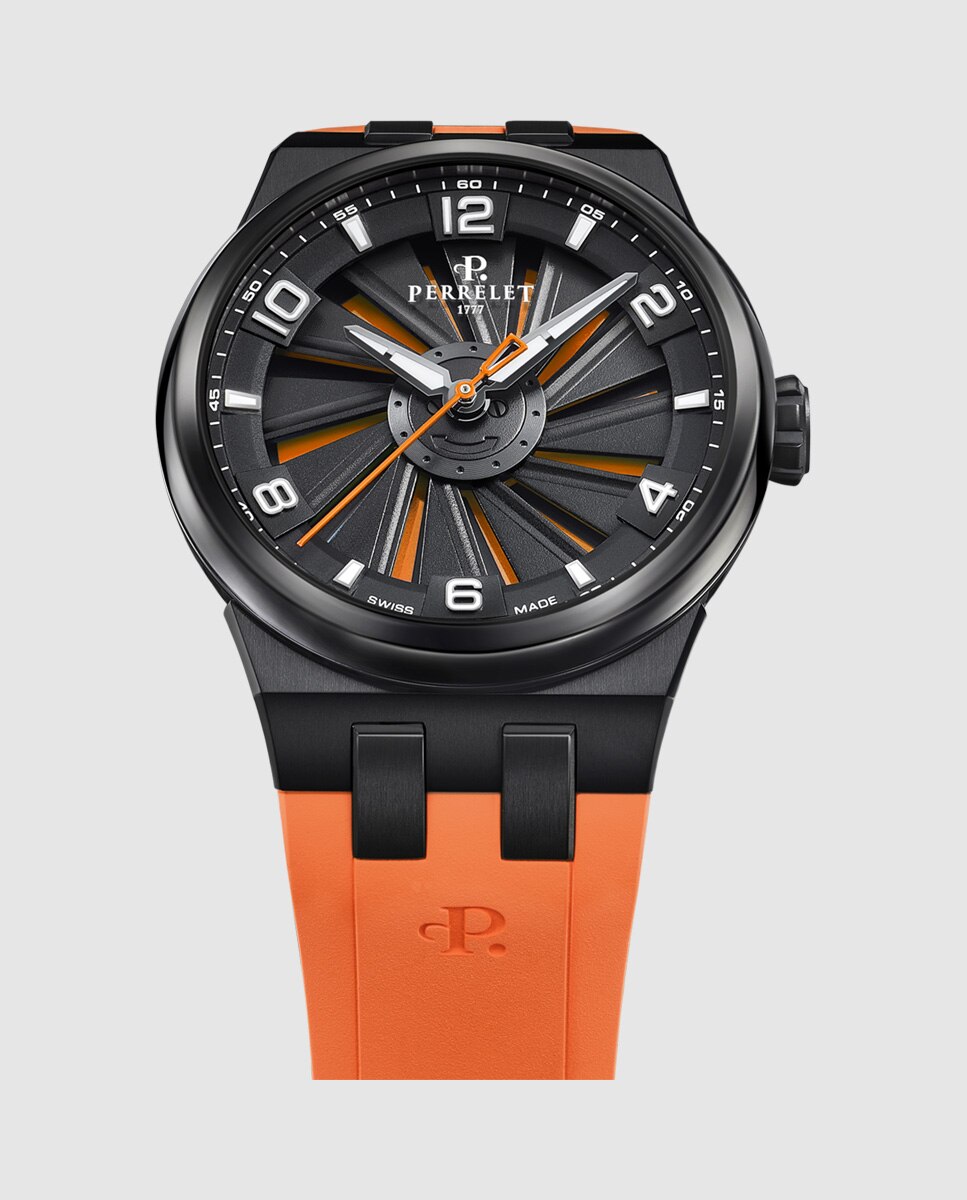 Relógio A4067/3 Turbine Titanium de Borracha Laranja Laranja-2
