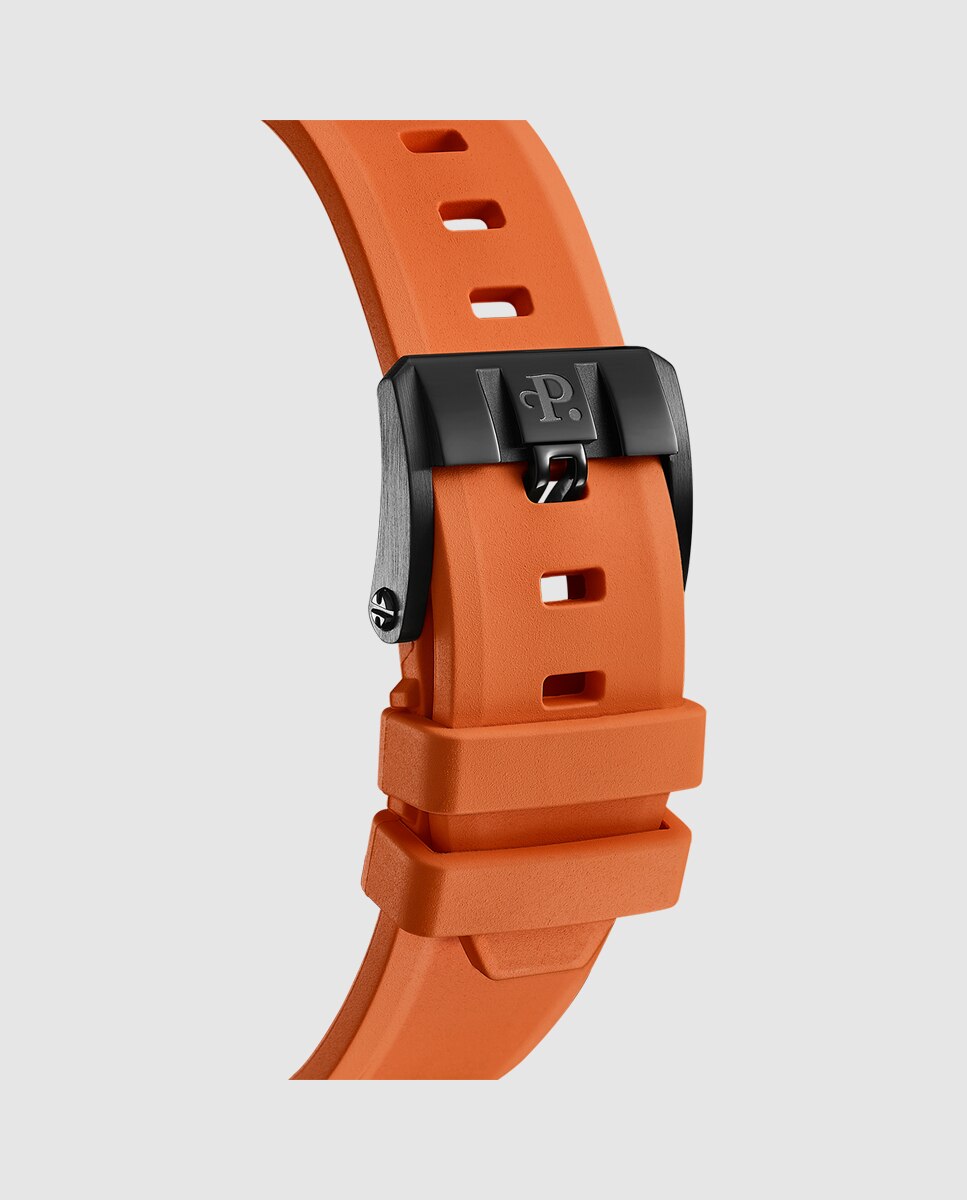 Relógio A4067/3 Turbine Titanium de Borracha Laranja Laranja-5