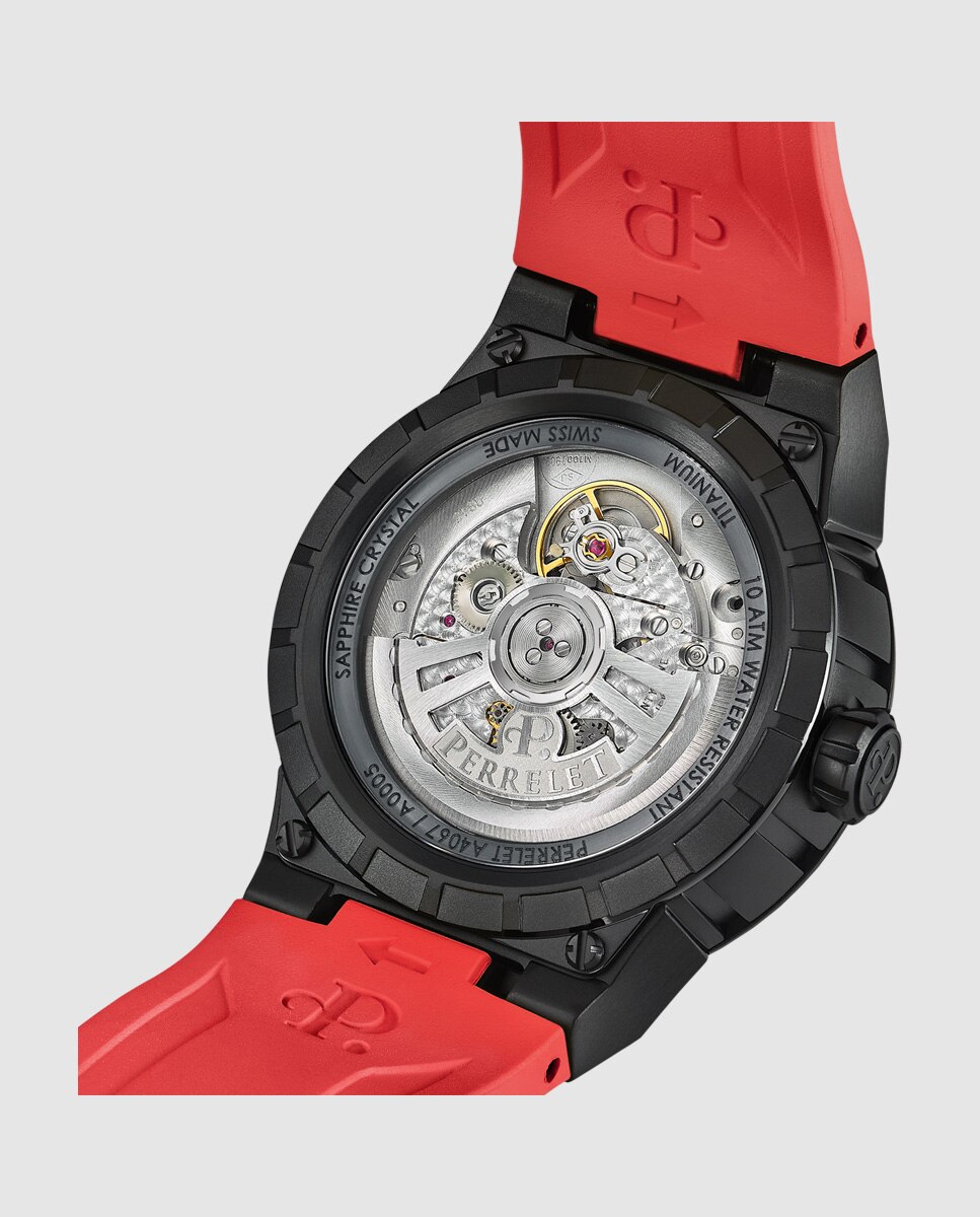 Relógio A4067/4 Turbine Titanium de Borracha em Vermelho Vermelho-4