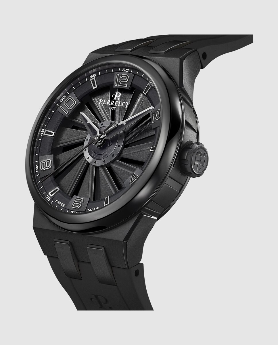 Relógio A4067/6 Turbine Titanium de Borracha em Preto Preto-3