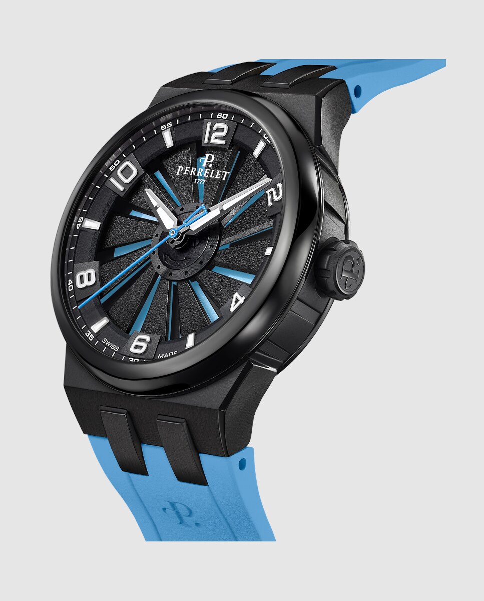 Relógio A4067/7 Turbine Titanium 41 de Borracha em Azul Azul-4