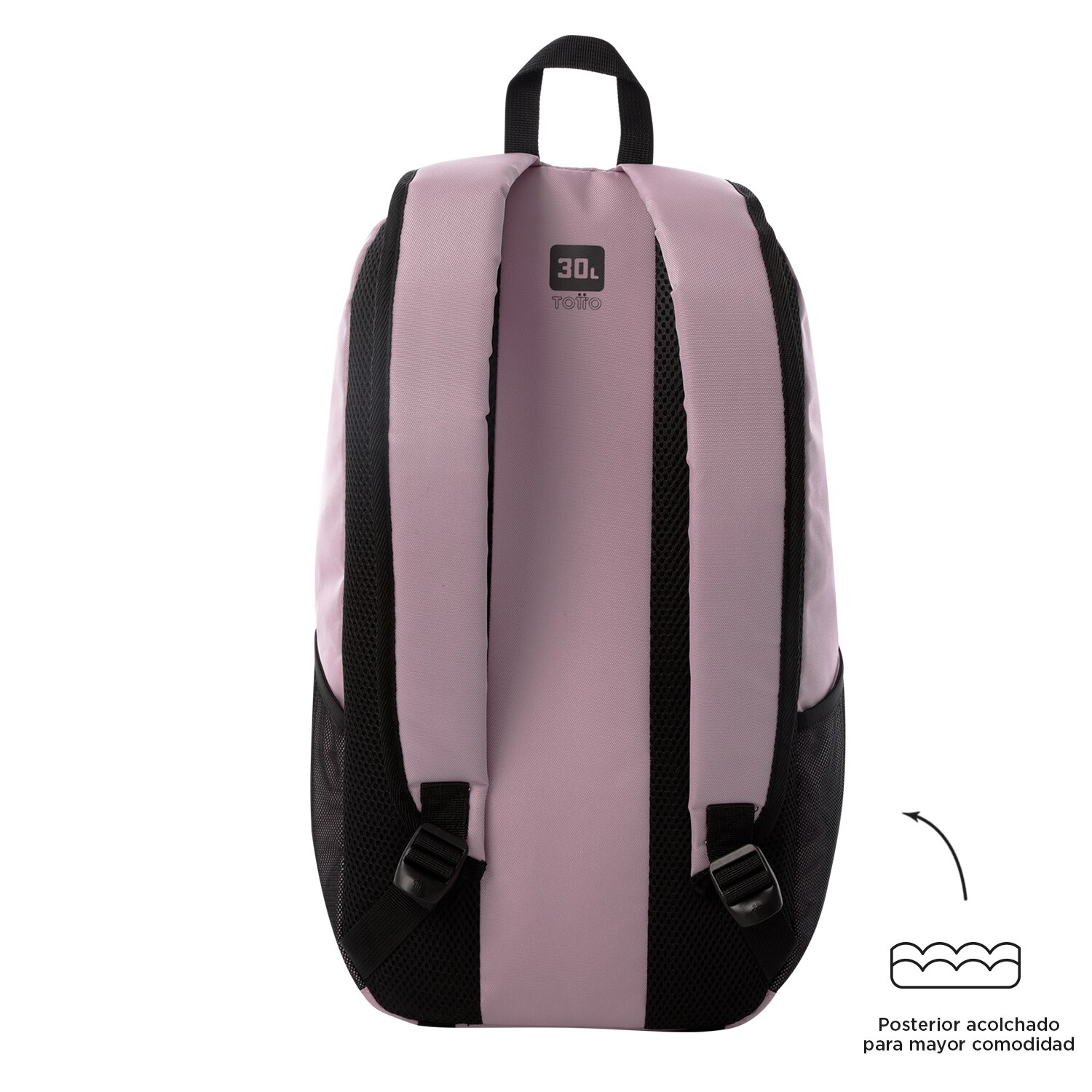 Mochila Urbana Totto Rambo com Bolso para Garrafa e Organizador Interior Lilás-4