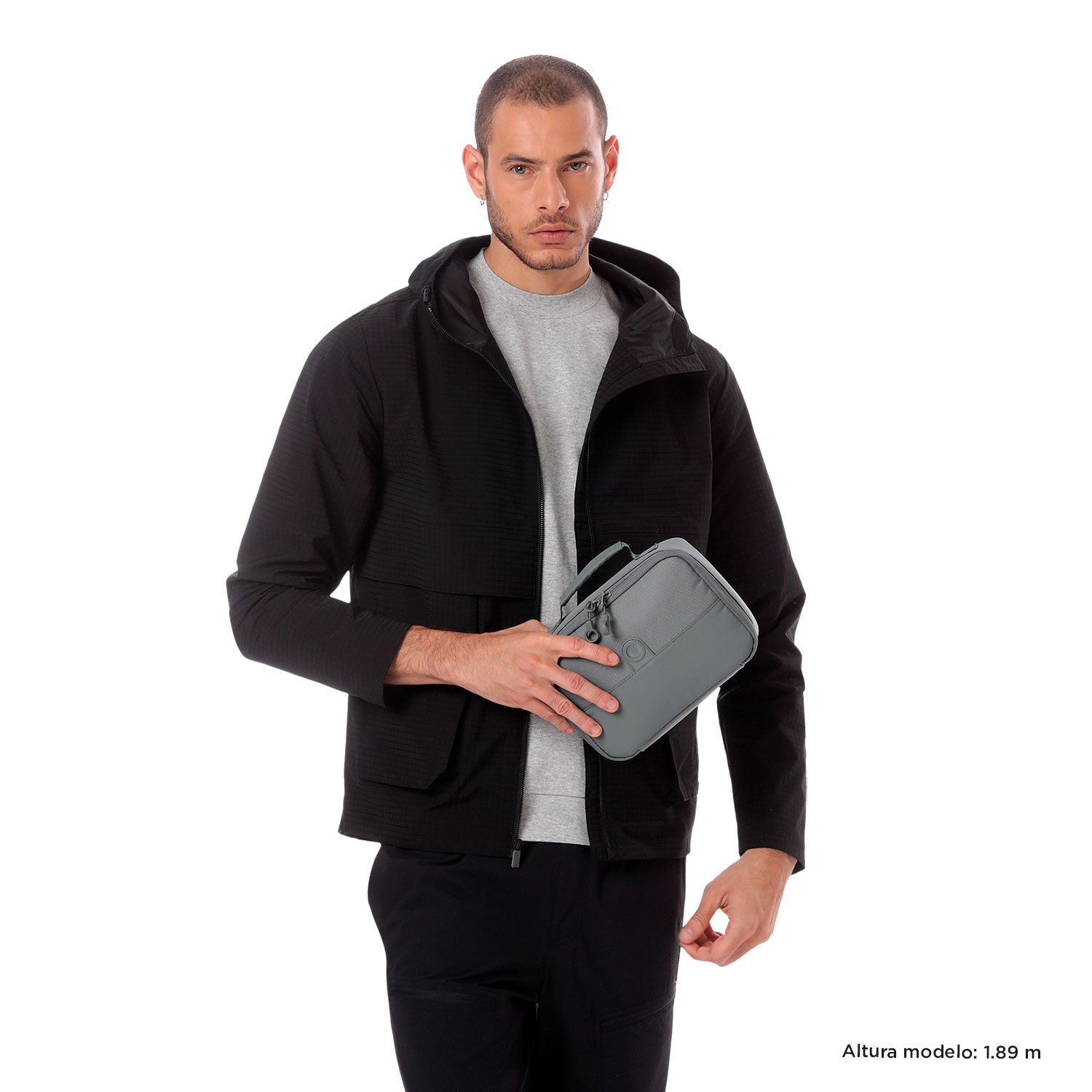Lancheira Totto Fit com Isolamento Térmico e de Fácil Limpeza Cinzento-2