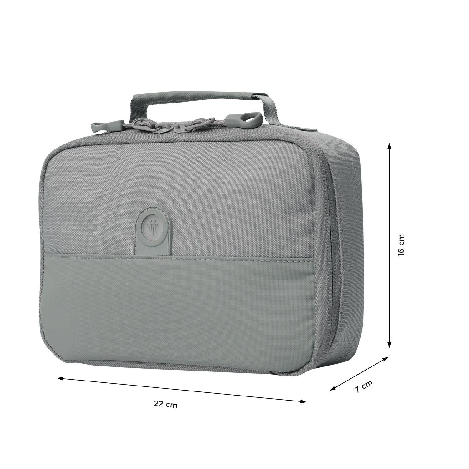 Lancheira Totto Fit com Isolamento Térmico e de Fácil Limpeza Cinzento-4