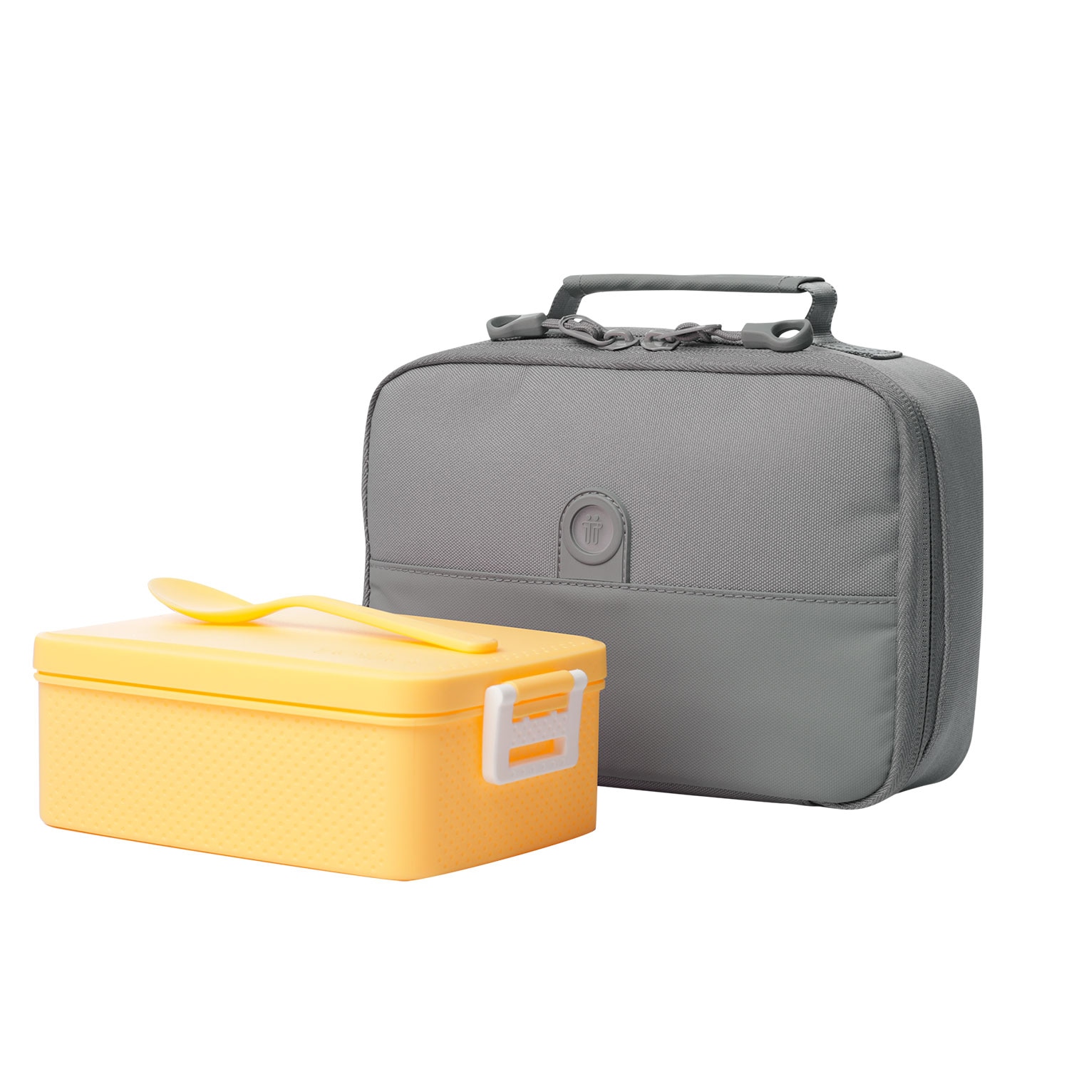 Lancheira Totto Fit com Isolamento Térmico e de Fácil Limpeza Cinzento-6