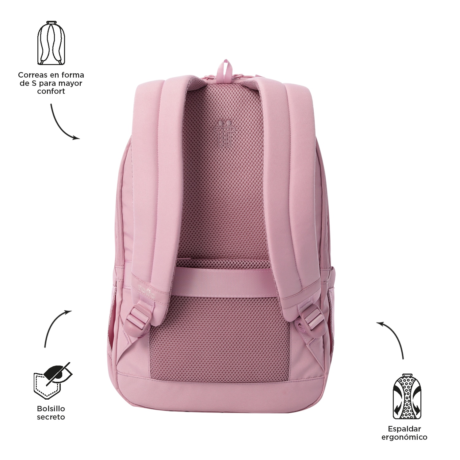 Mochila Urbana Totto Steif Ino para Portátil de 15.4” e para Tablet de 10” Lilás-4