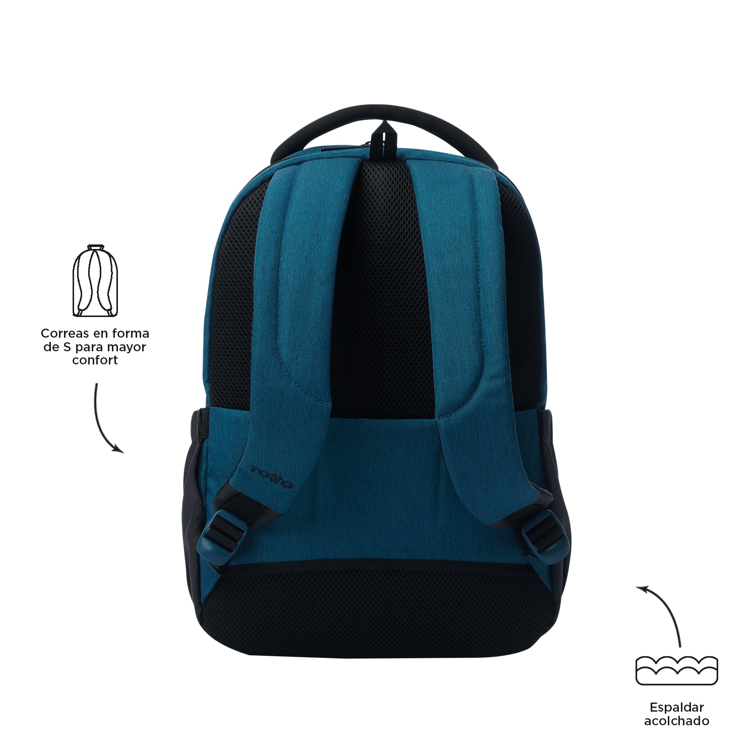Mochila Executiva Totto Deleg 2.0 para Portátil de 14” Azul / Preto-3