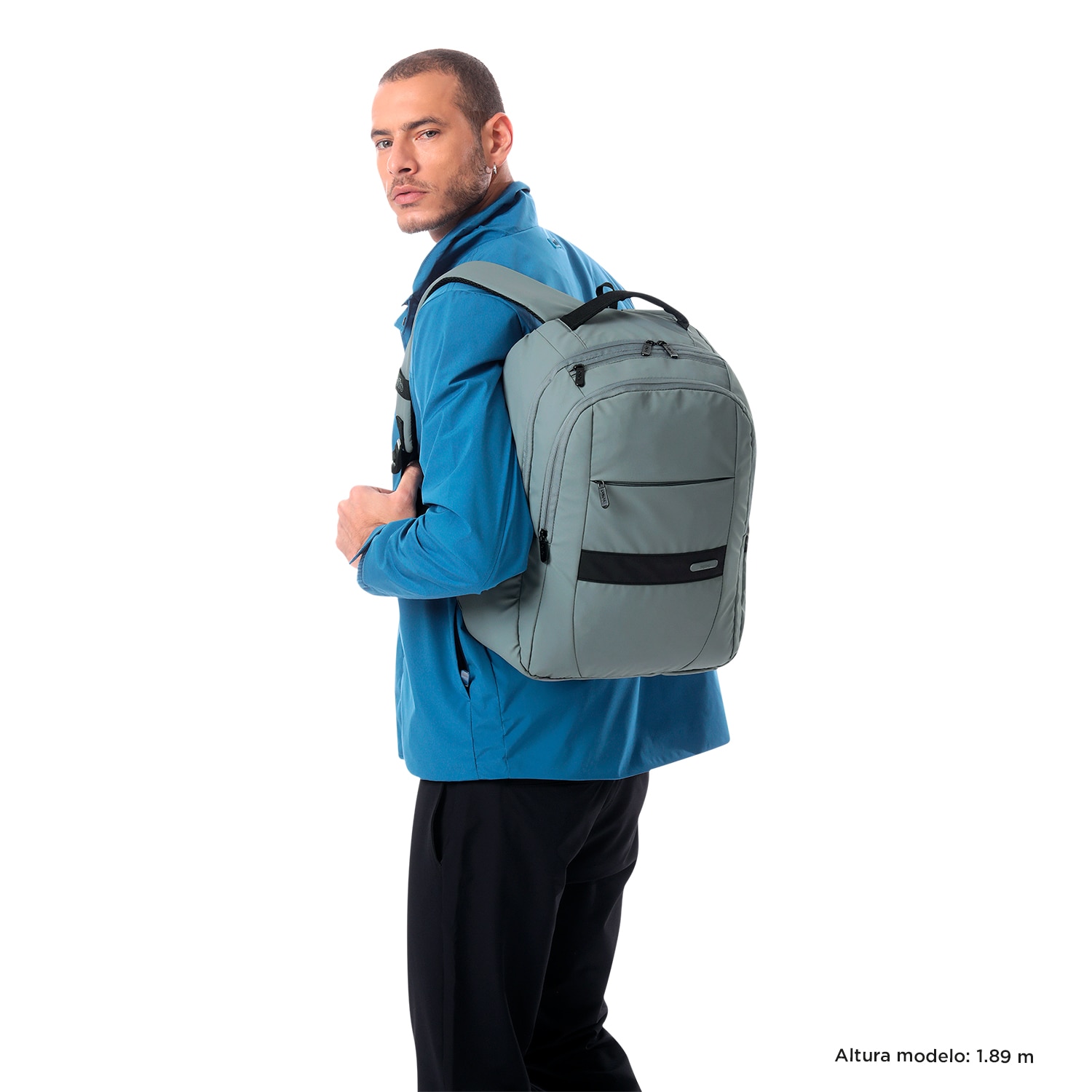Mochila Executiva Totto Wivetto 2.0 para Portátil de 16” Cinzento-2