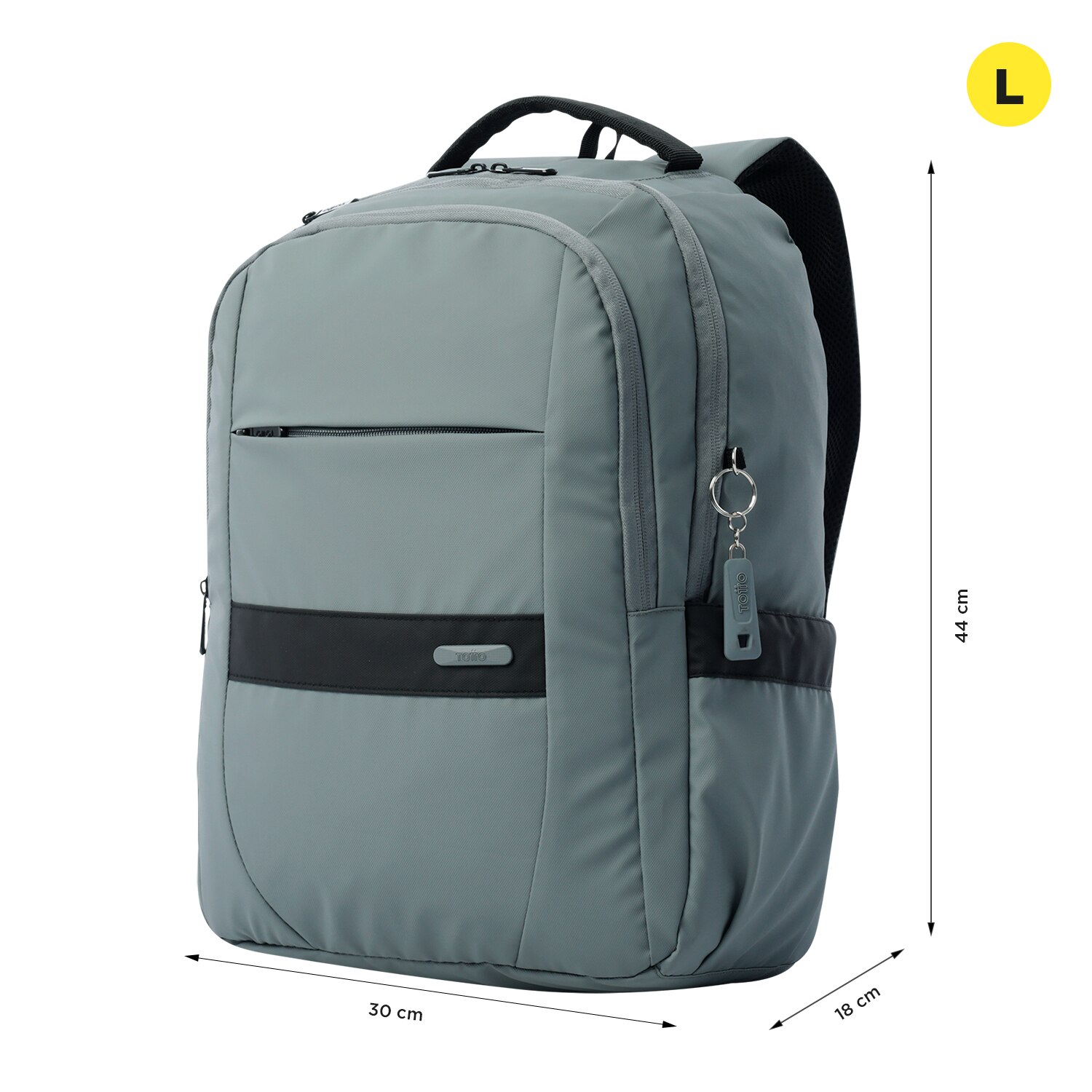 Mochila Executiva Totto Wivetto 2.0 para Portátil de 16” Cinzento-3