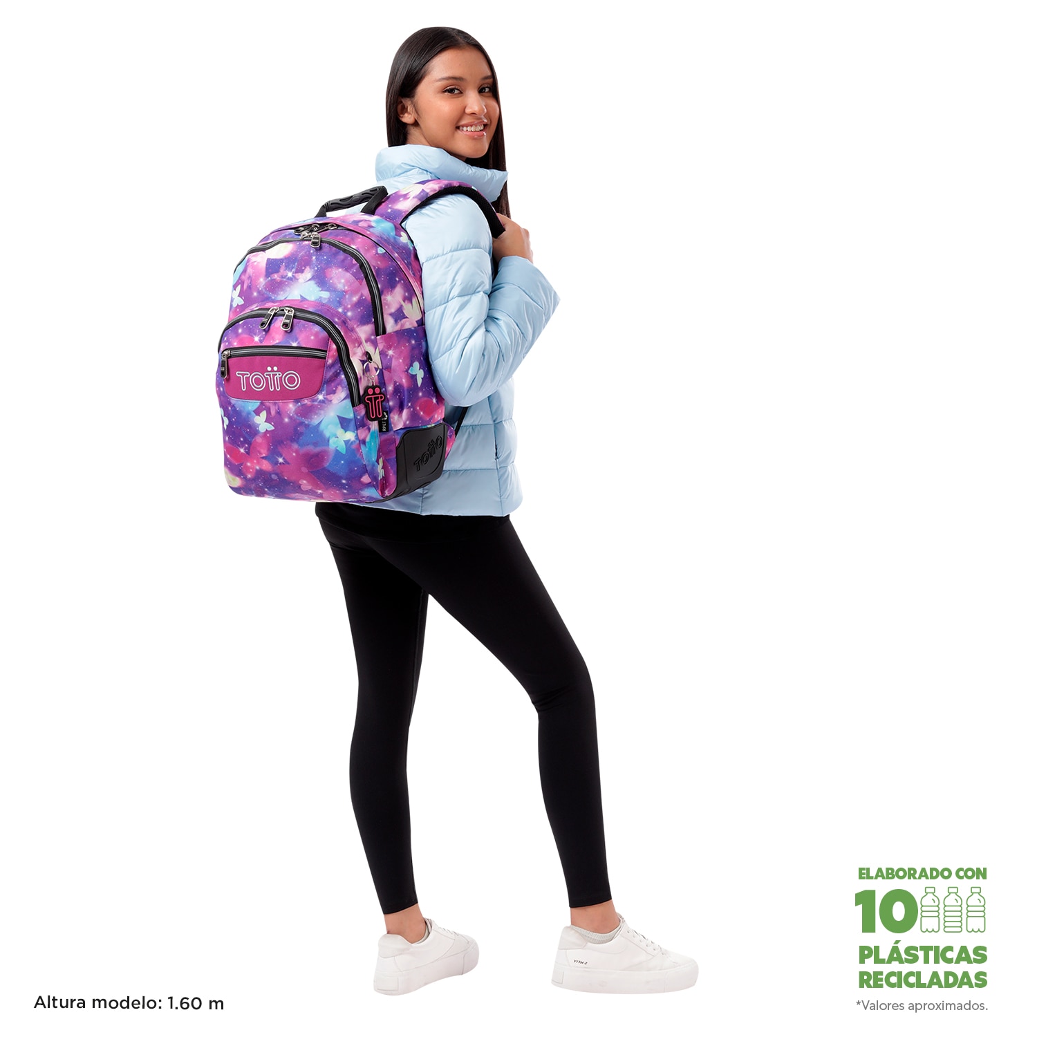 Mochila Escolar 8 a 12 Rayol Marca Totto Multicolor-2