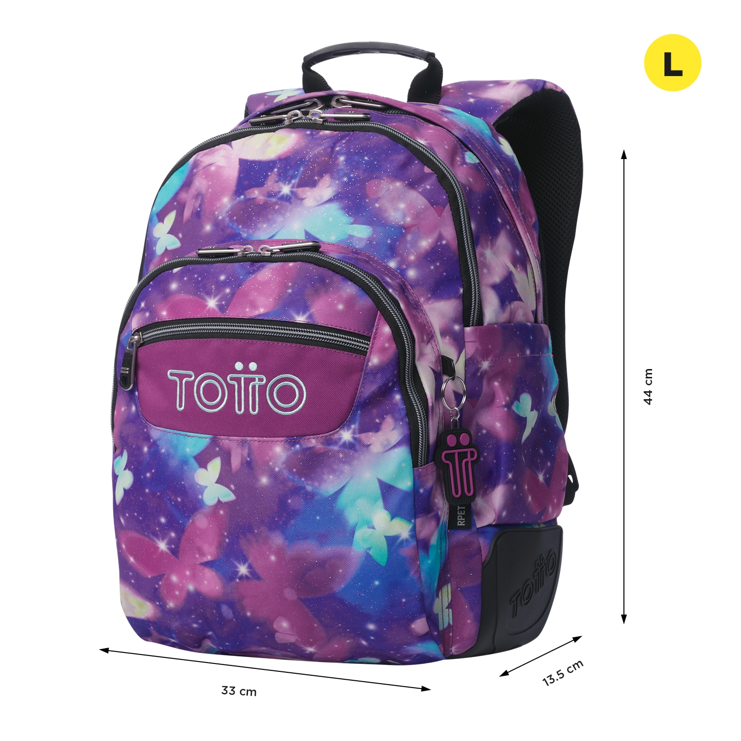 Mochila Escolar 8 a 12 Rayol Marca Totto Multicolor-3