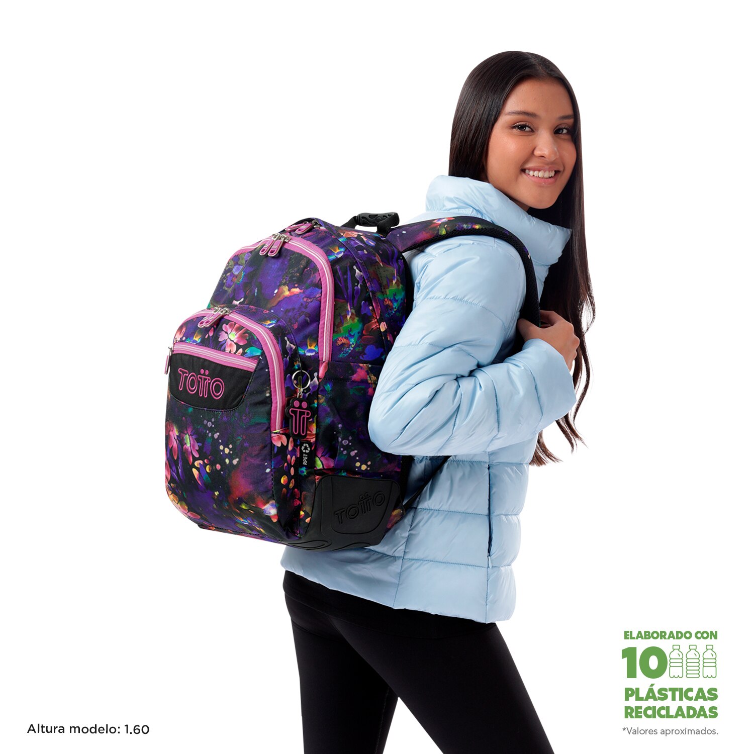 Mochila Escolar 8 a 12 Rayol Marca Totto Multicolor-2