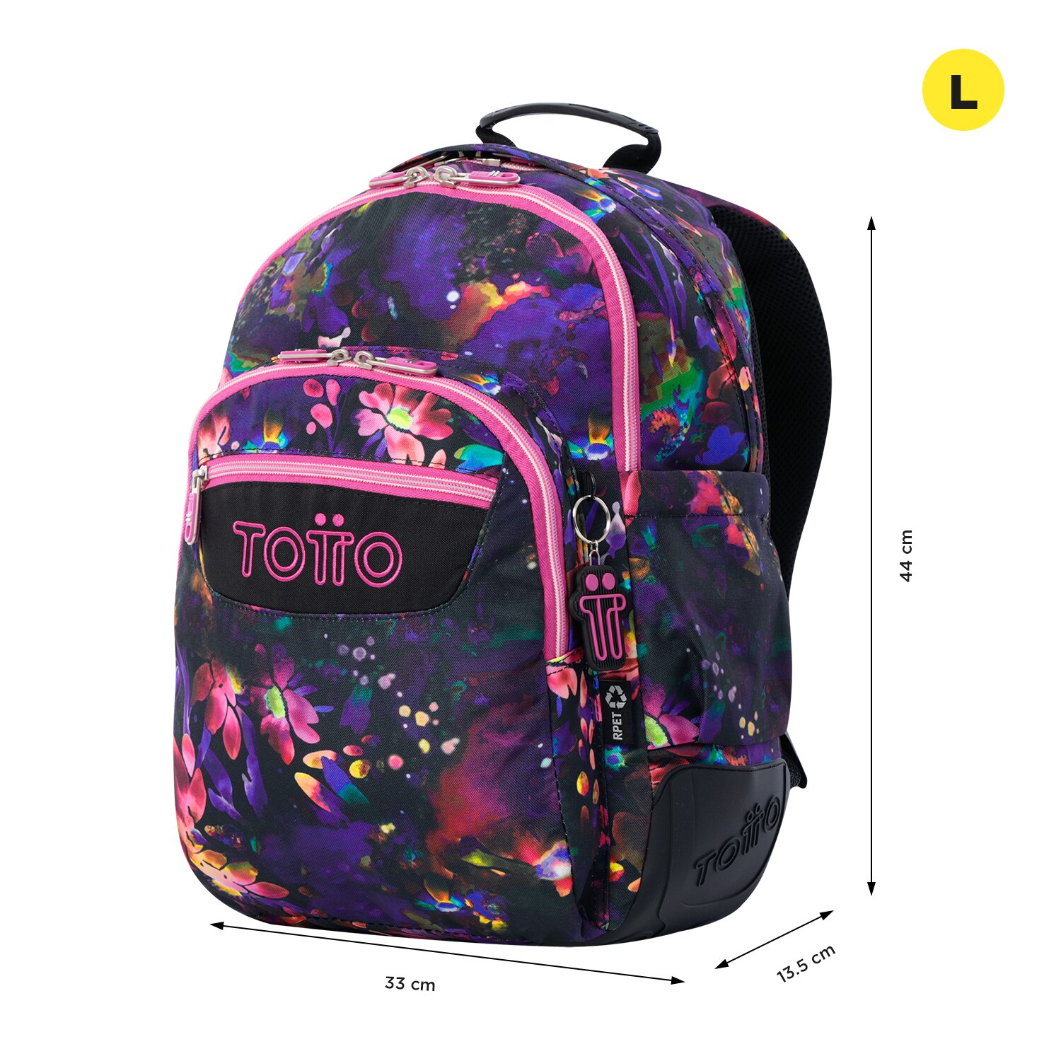 Mochila Escolar 8 a 12 Rayol Marca Totto Multicolor-3