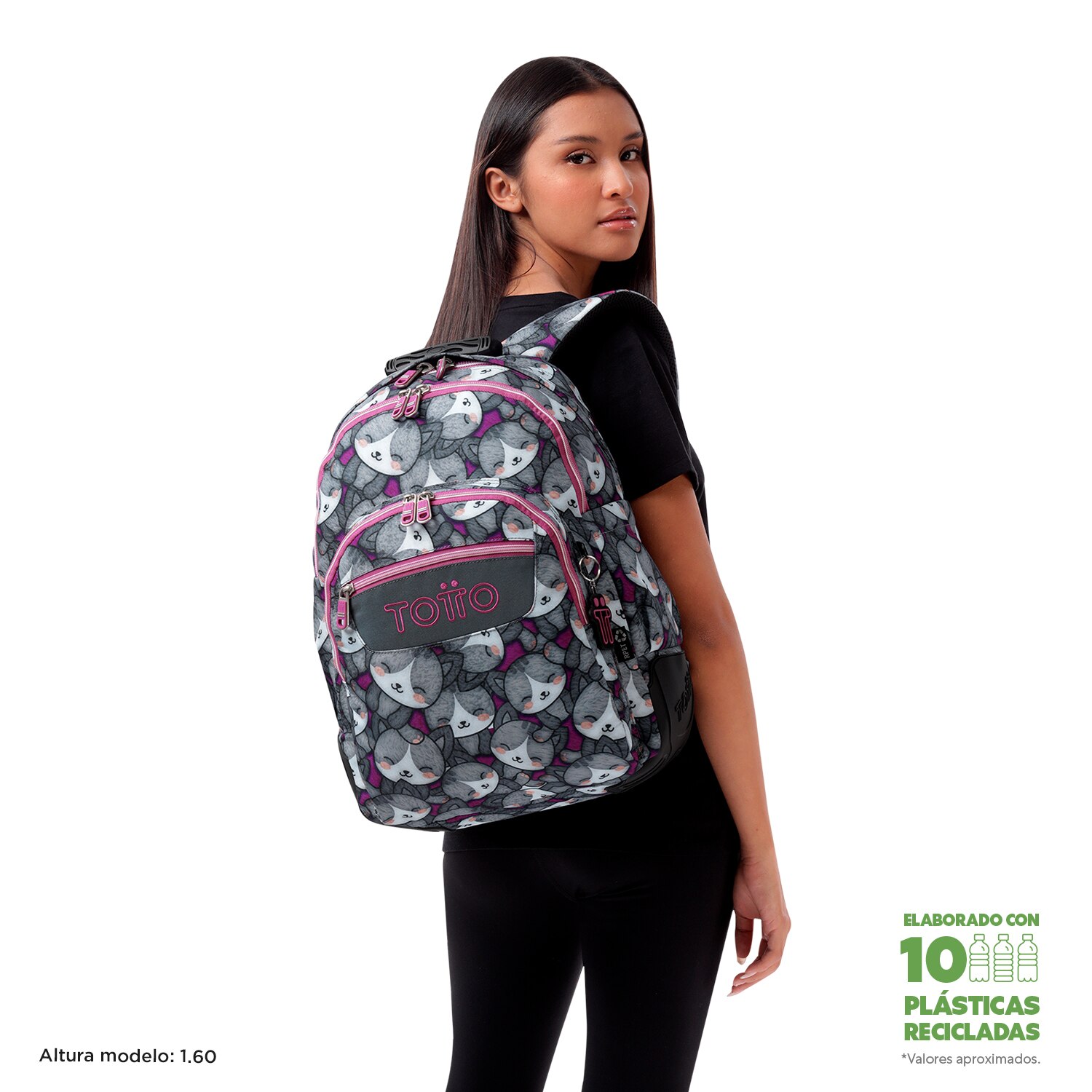 Mochila Escolar 8 a 12 Rayol Marca Totto Multicolor-2