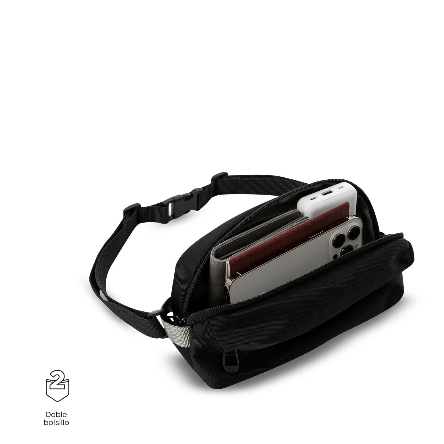 Bolsa de Cintura Totto Daytona Preto-4