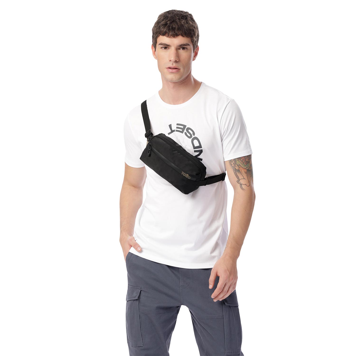 Bolsa de Cintura Totto Daytona Preto-5