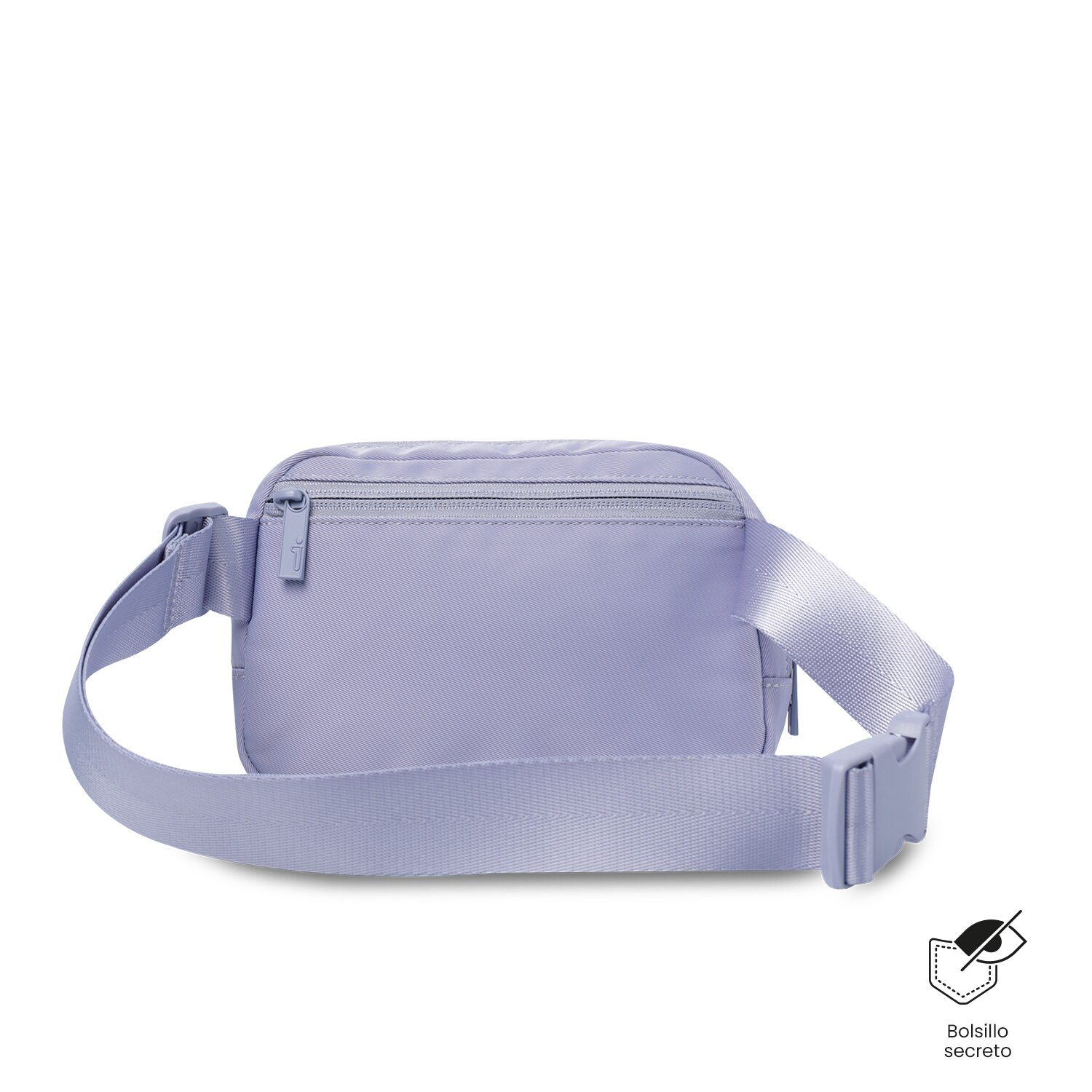Bolsa de Cintura Totto Freya com Bolso Secreto e Alça Ajustável Roxo-5