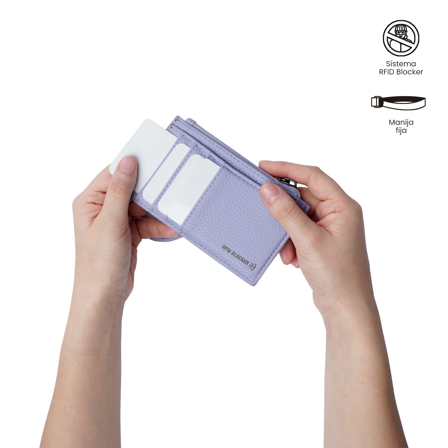 Portadocumentos Totto Smooth com Organizador Interior e Alça Fixa Roxo-3
