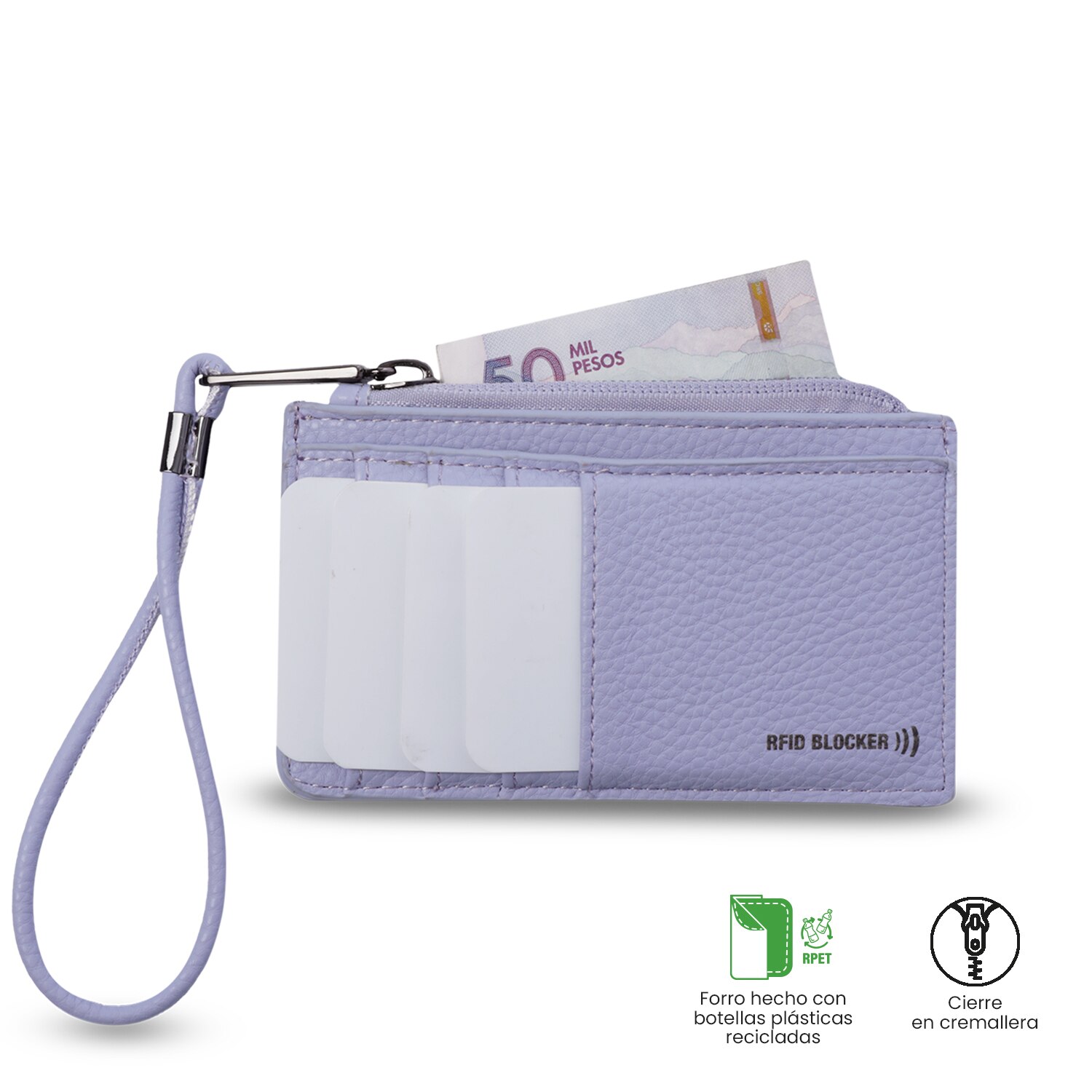 Portadocumentos Totto Smooth com Organizador Interior e Alça Fixa Roxo-4