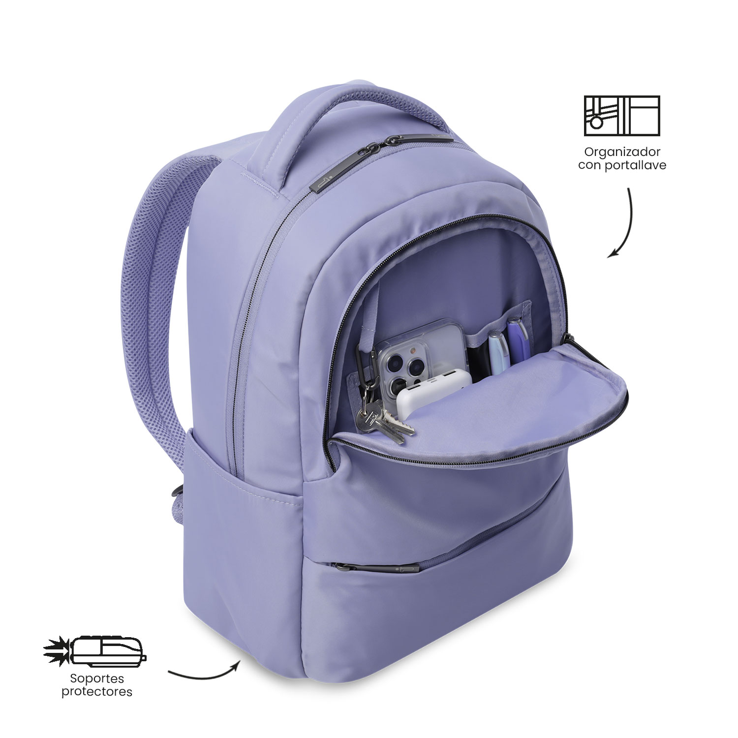 Mochila Executiva Totto Adelaide 2 2.0 Roxo-7