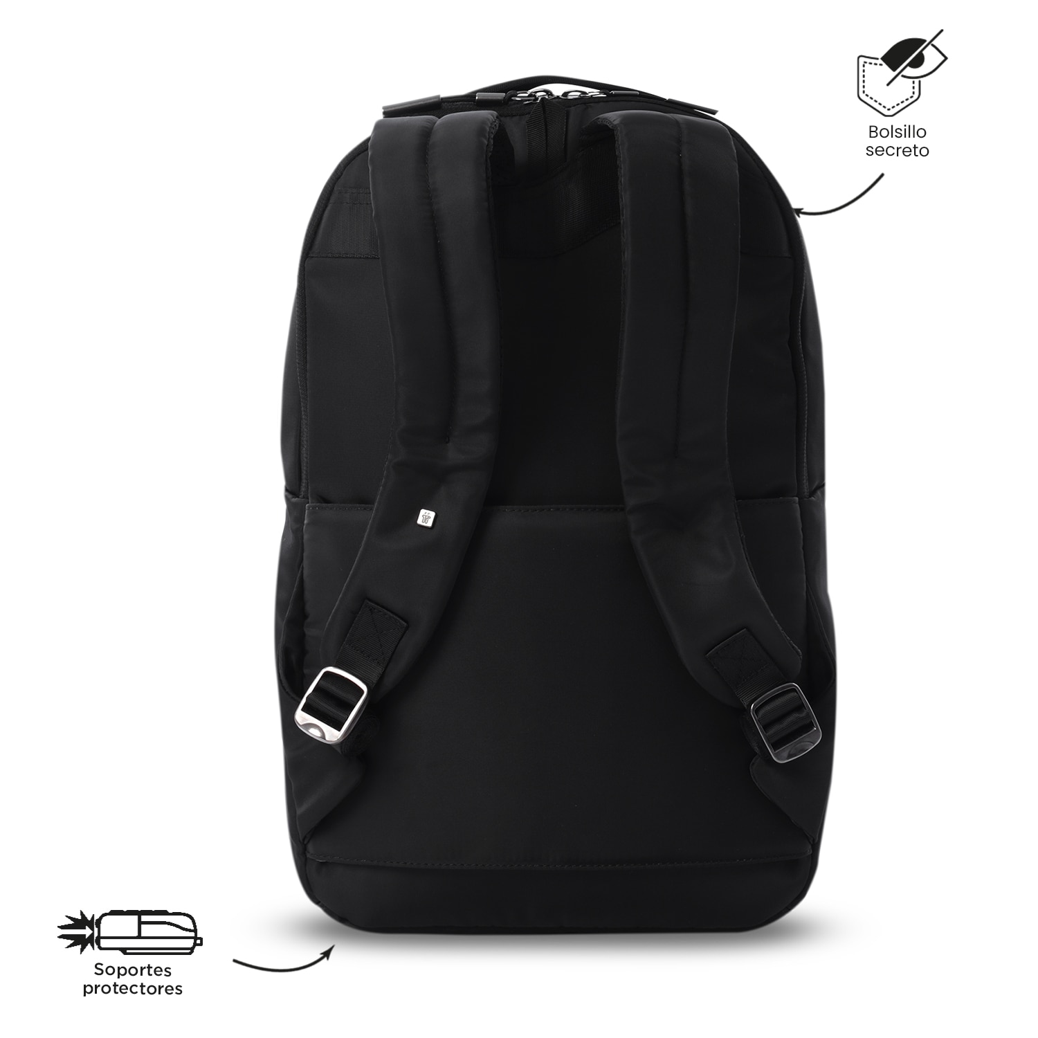 Mochila Executiva Totto Roxanne M Preto-5