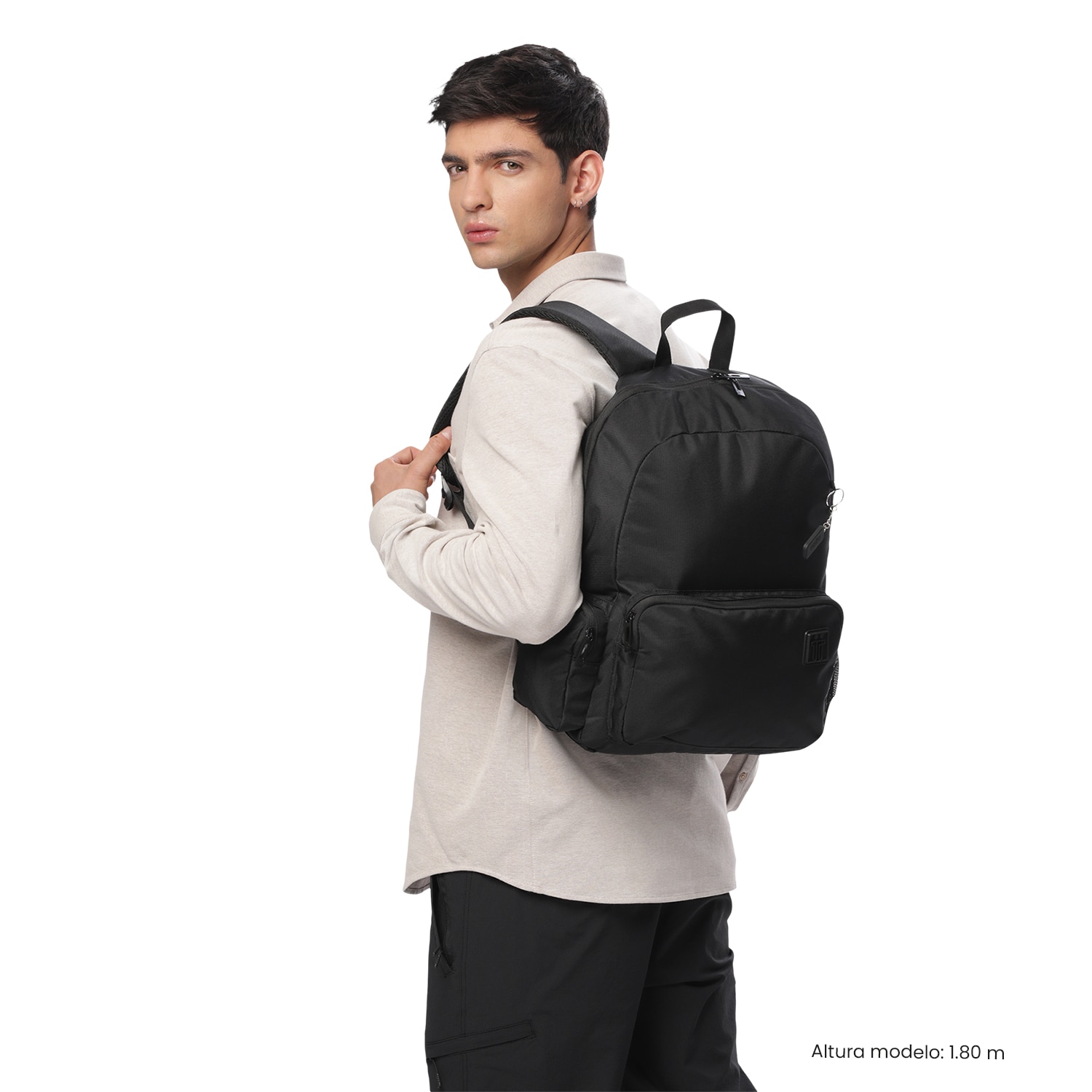 Mochila Executiva Totto Kobe Preto-3