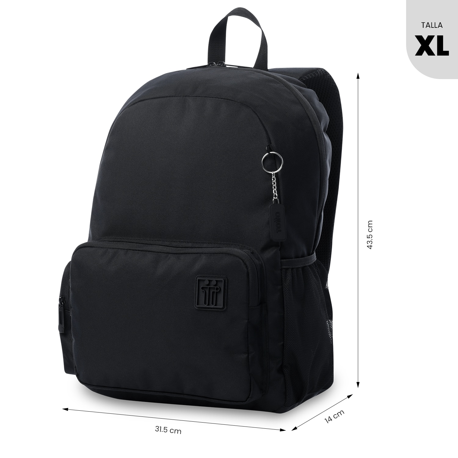 Mochila Executiva Totto Kobe Preto-4