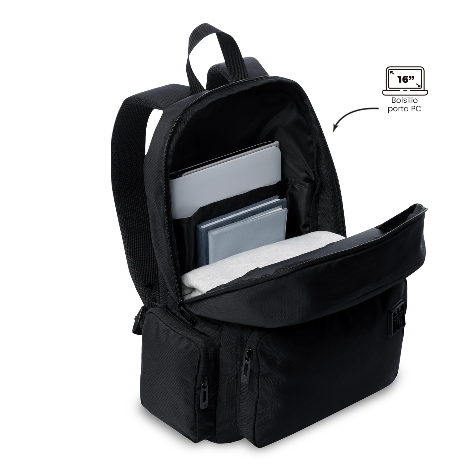 Mochila Executiva Totto Kobe Preto-6