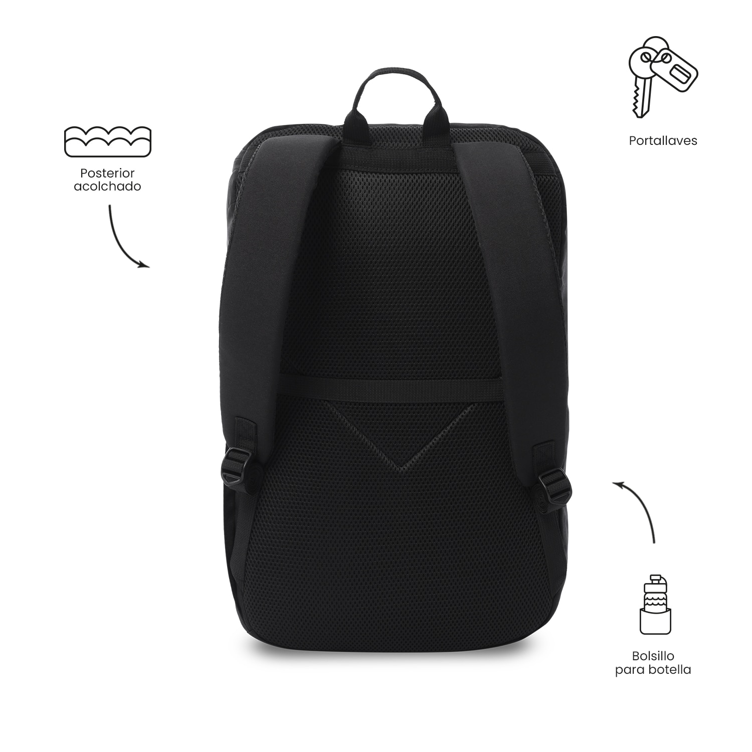 Mochila Executiva Totto Rap Preto-4