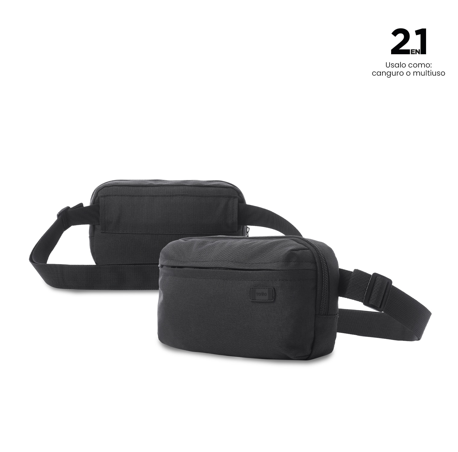Bolsa de Cintura Totto Riva Preto-6