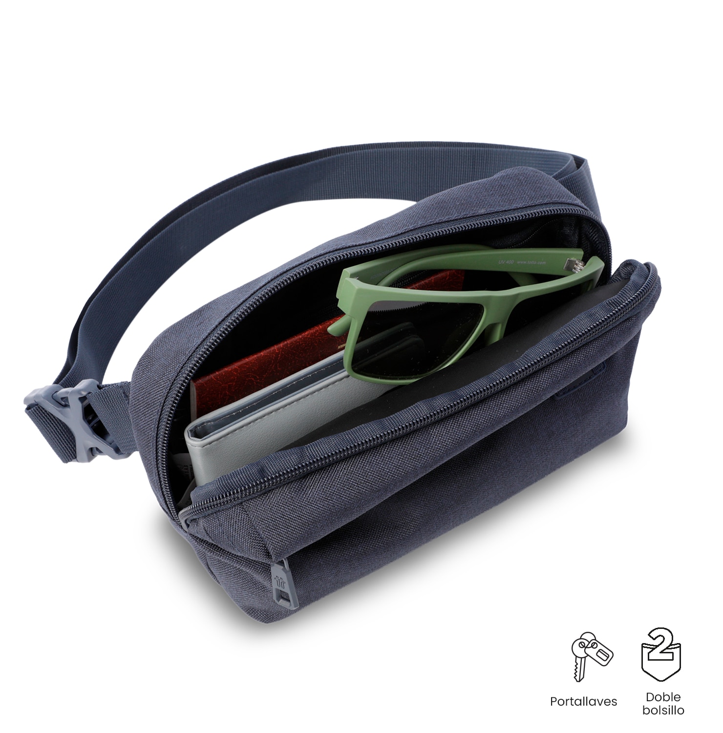 Bolsa de Cintura Totto Riva Azul-5