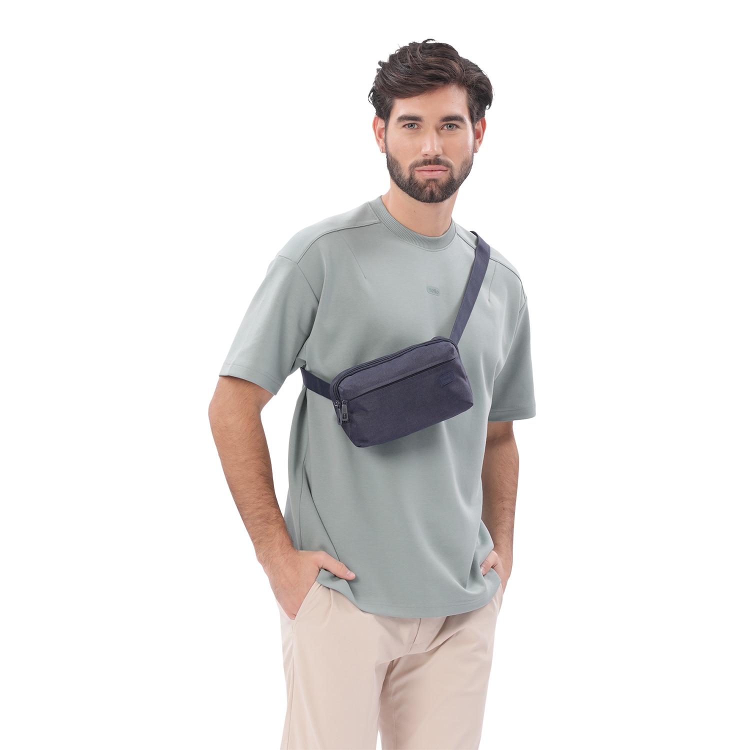 Bolsa de Cintura Totto Riva Azul-8