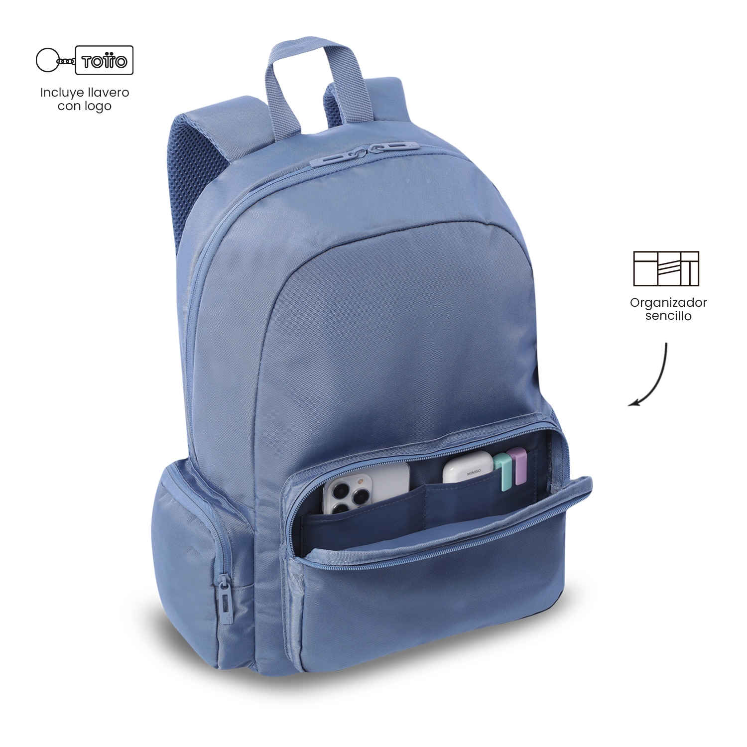 Mochila Executiva Totto Kobe Azul-6