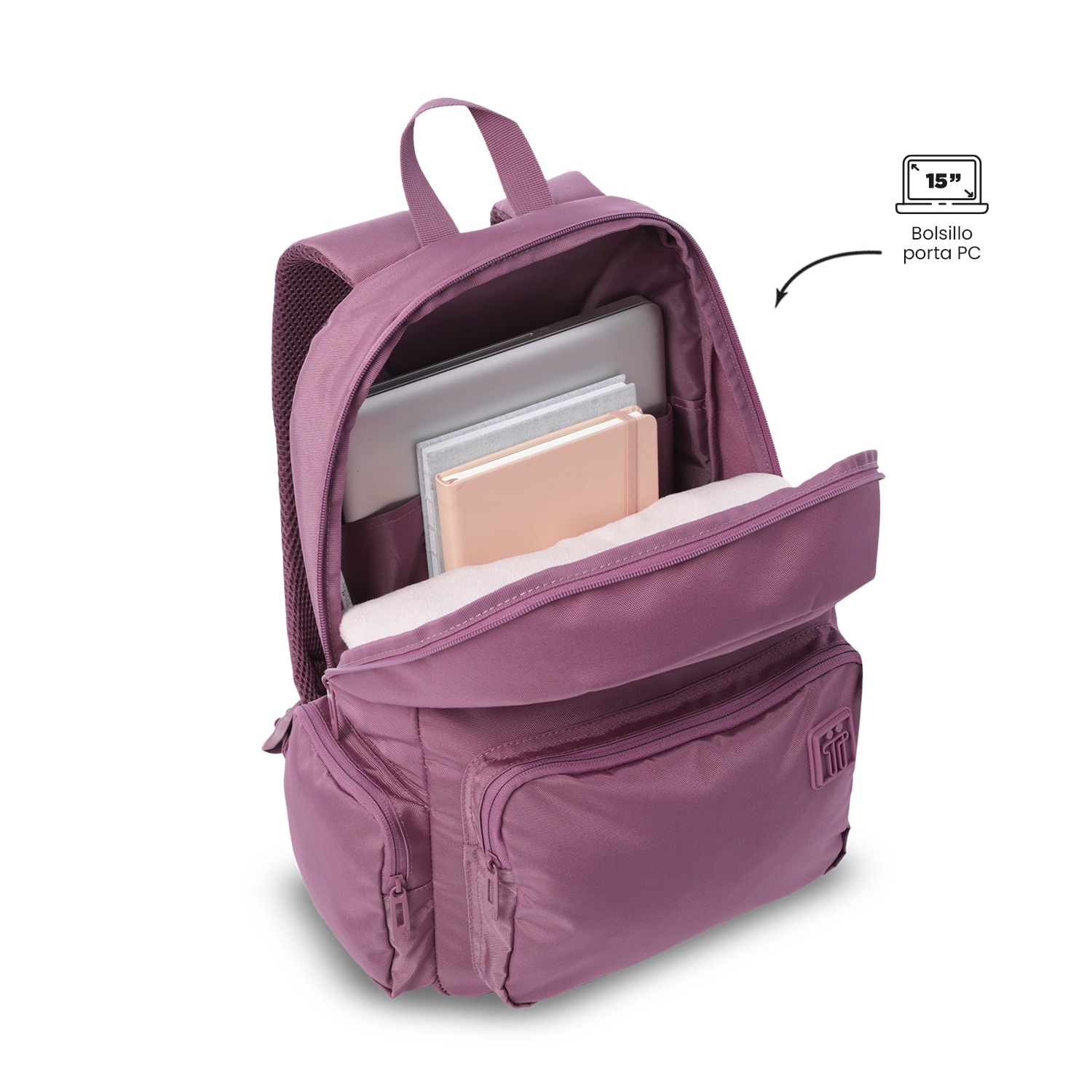 Mochila Executiva Totto Kobe Roxo-6