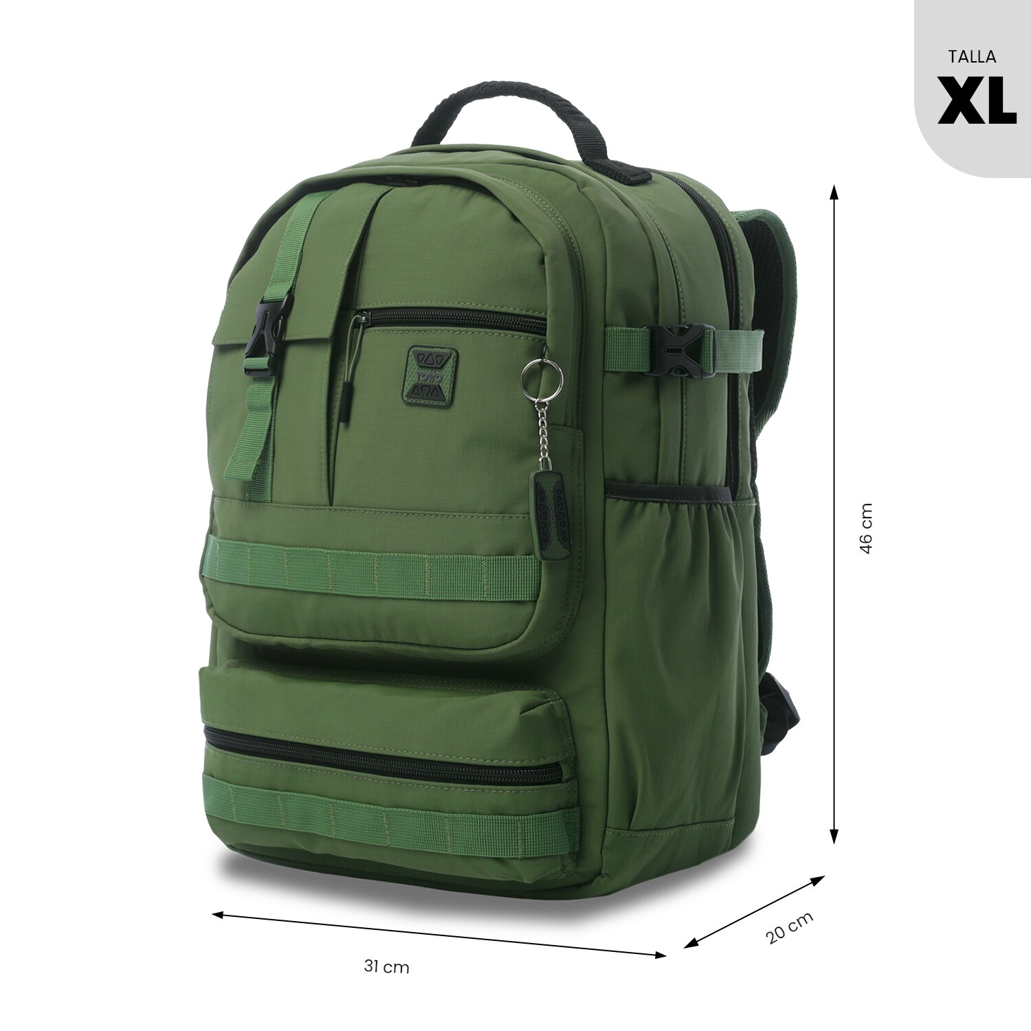 Mochila Executiva Totto Spa Xl Verde-4