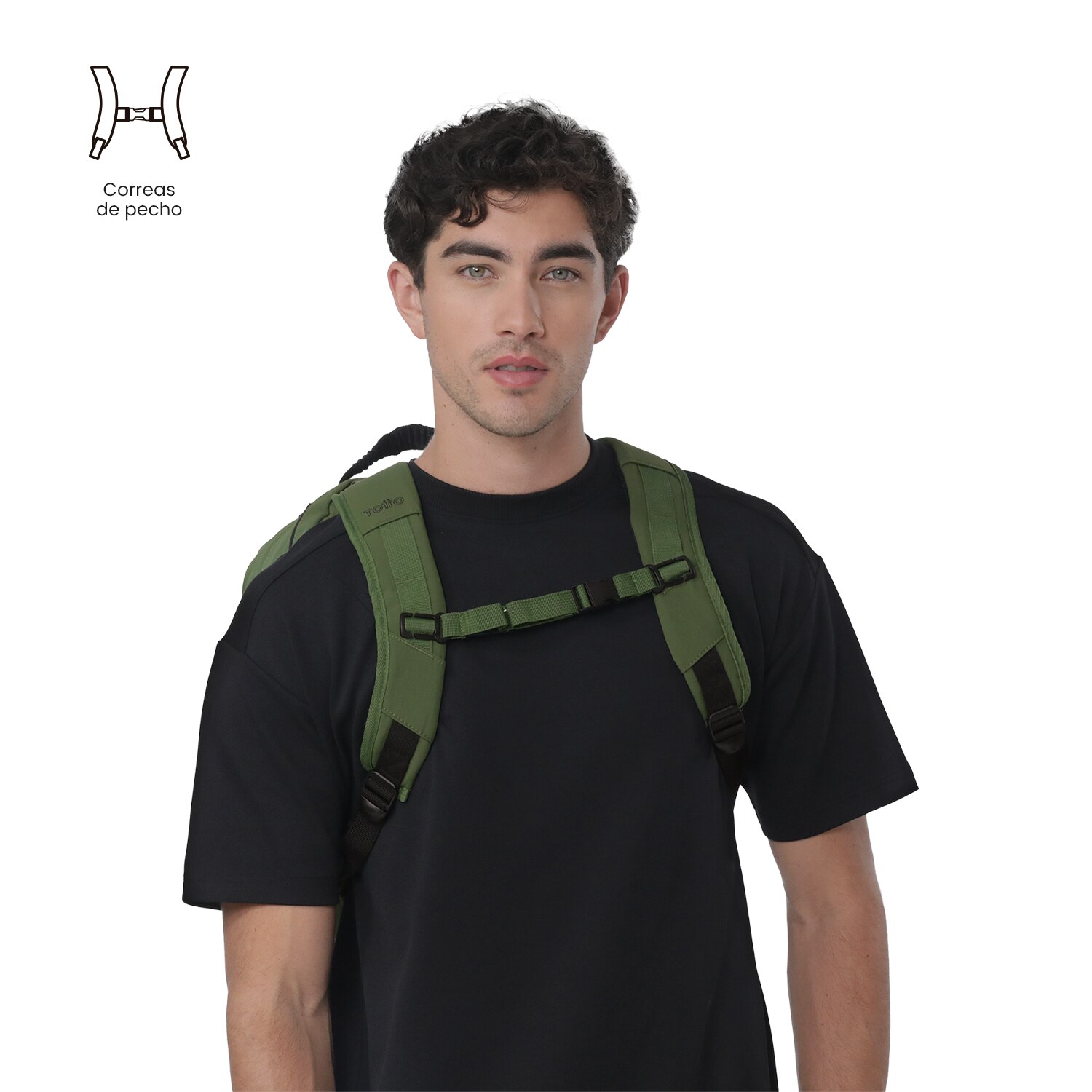 Mochila Executiva Totto Spa Xl Verde-6