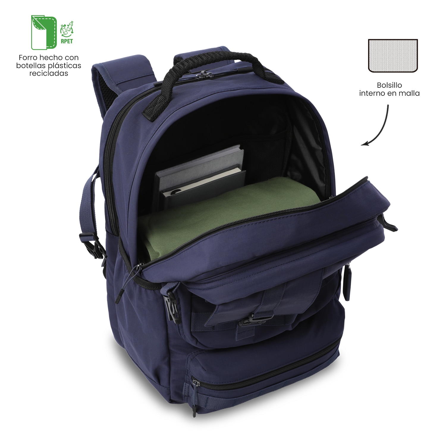 Mochila Executiva Totto Spa Xl Azul-7