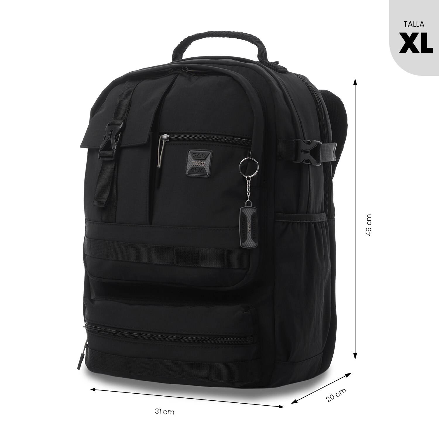 Mochila Executiva Totto Spa Xl Preto-4